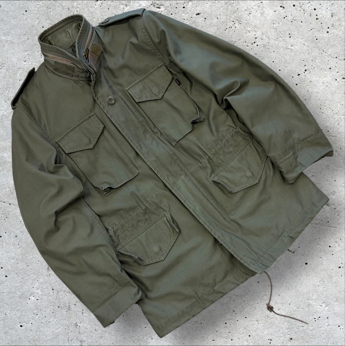 [XS] 알파인더스트리 M-65 야상 점퍼 국방색 밀리터리 C54 상품이미지1