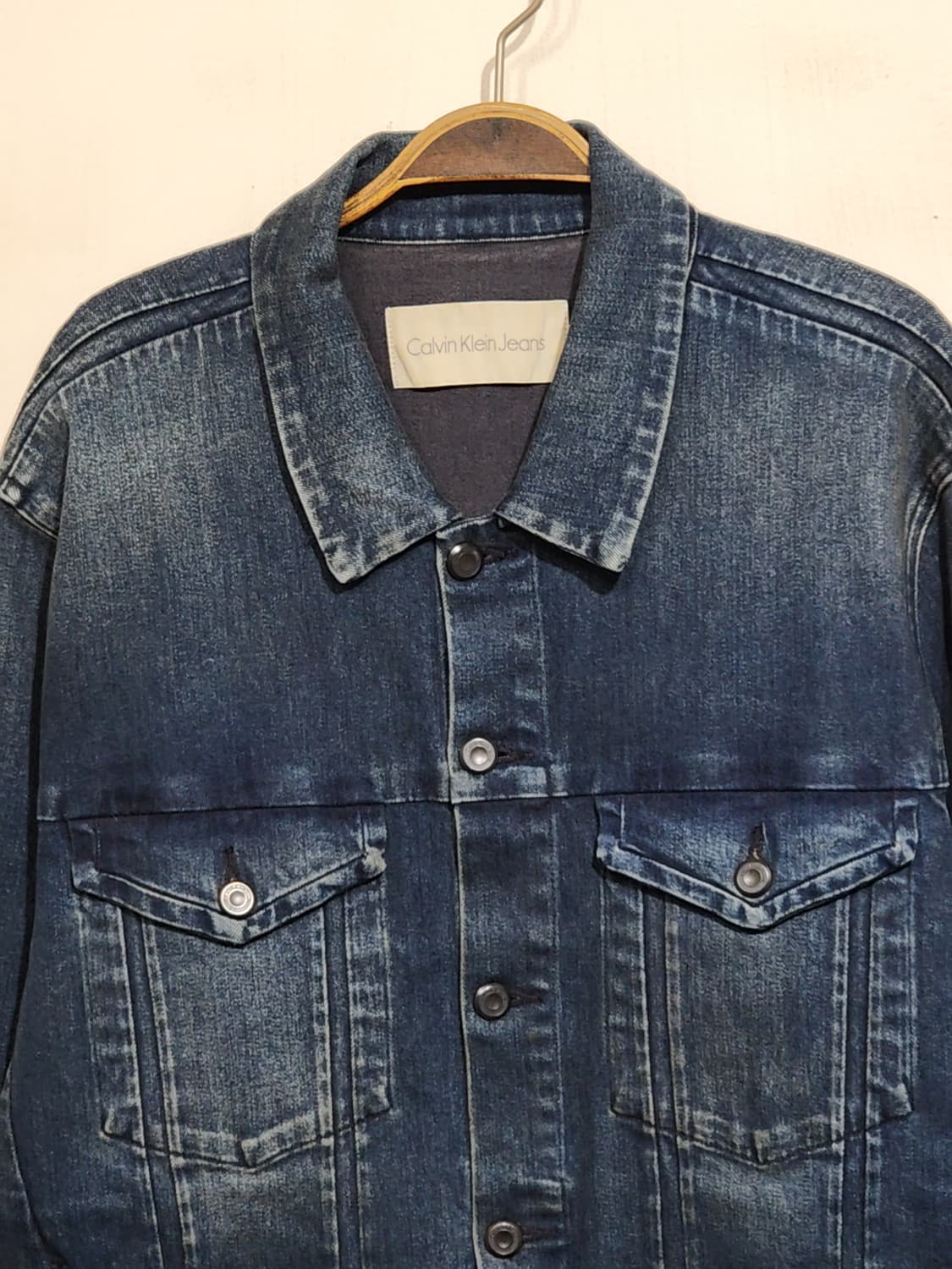 (XL) 캘빈클라인 청자켓 중진청 스판 CK 데님자켓  상품이미지2