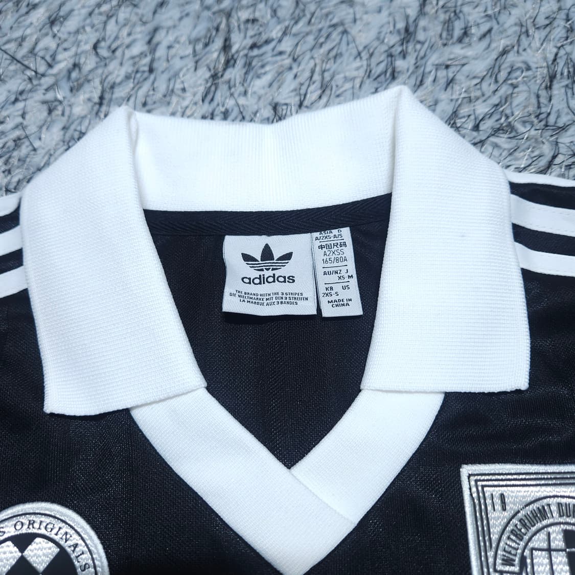 아디다스) XS-S 여자 오버핏 풋볼져지 긴팔티 / 왕눈이샵 상품이미지7