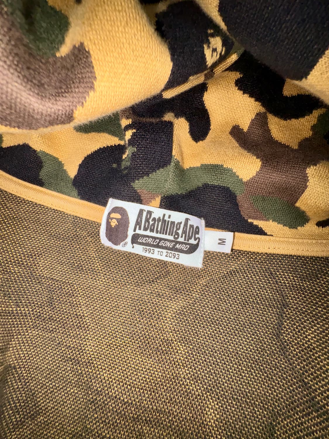 베이프 Bape 24 fw 카모 자카드 샤크 후드집업 황계뉴진스대장정품 상품이미지5