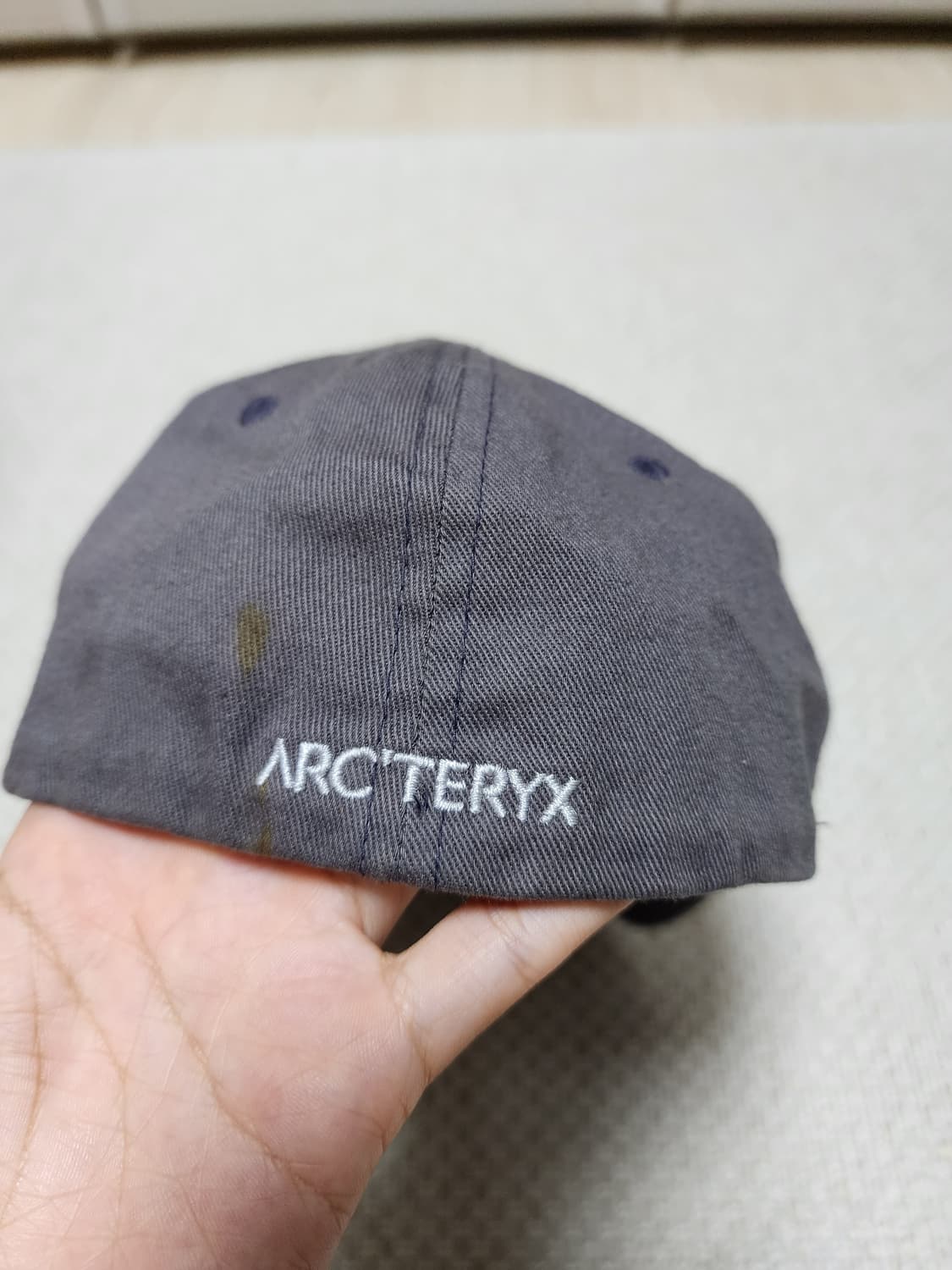 Arcteryx 아크테릭스 볼캡 빈티지 빅로고 그레이 상품이미지8