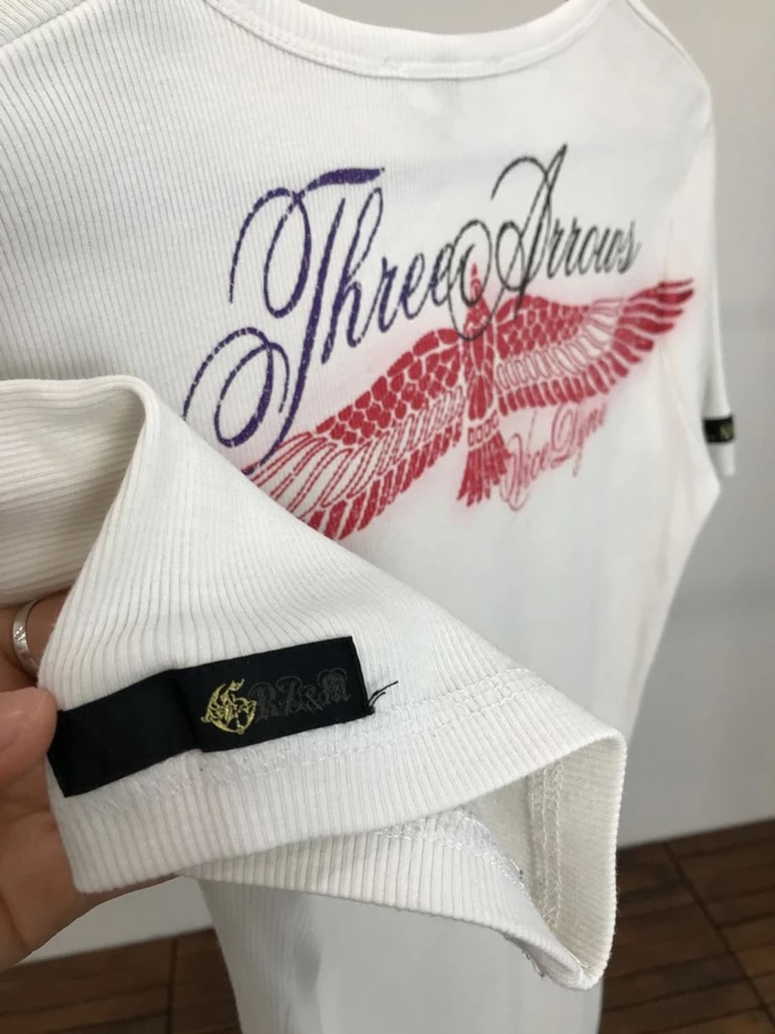 Three Arrows Eagle Graphic Ribbed Tee 상품이미지6