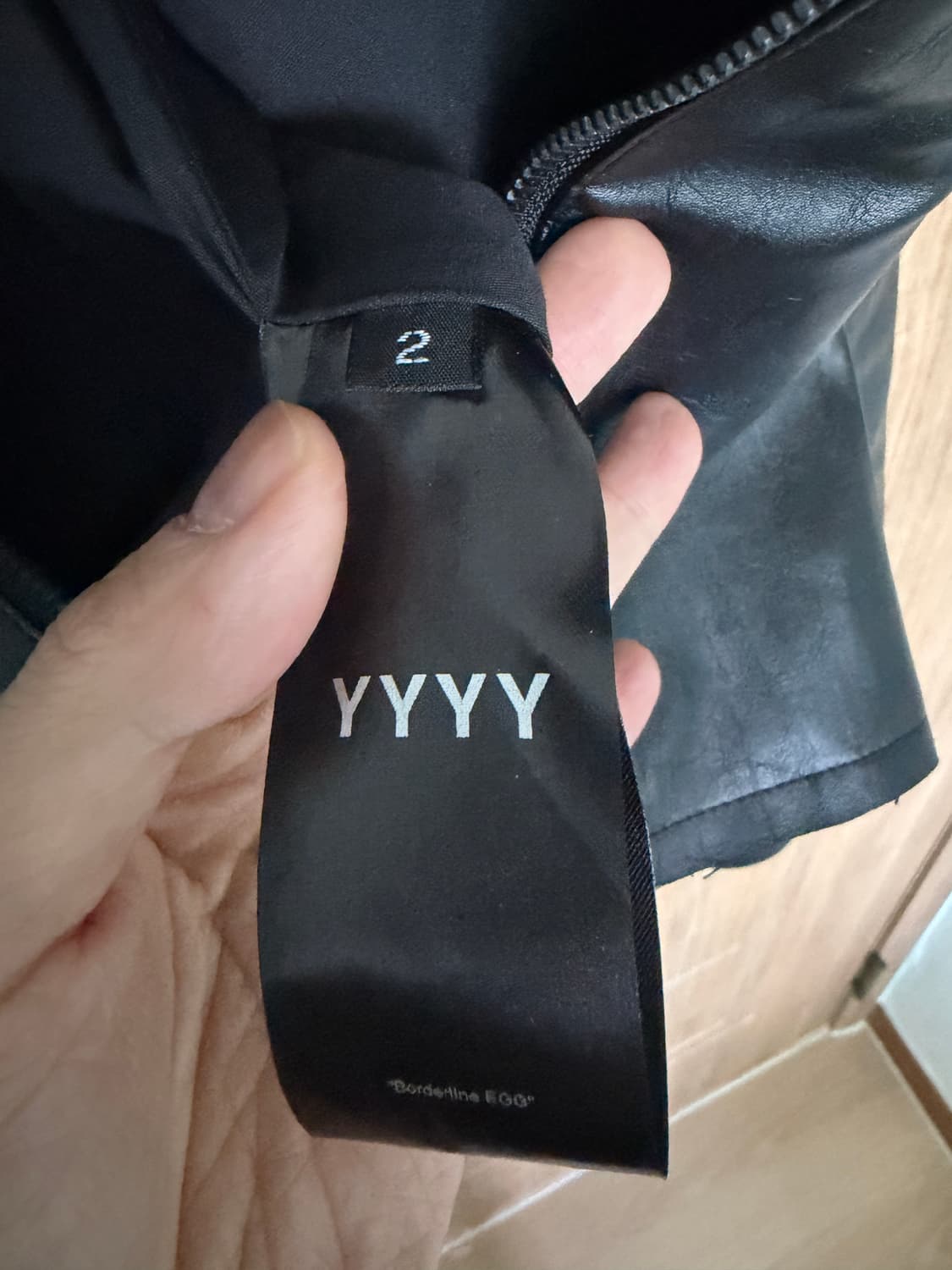 Yyyy 크랙 레더 자켓 상품이미지4