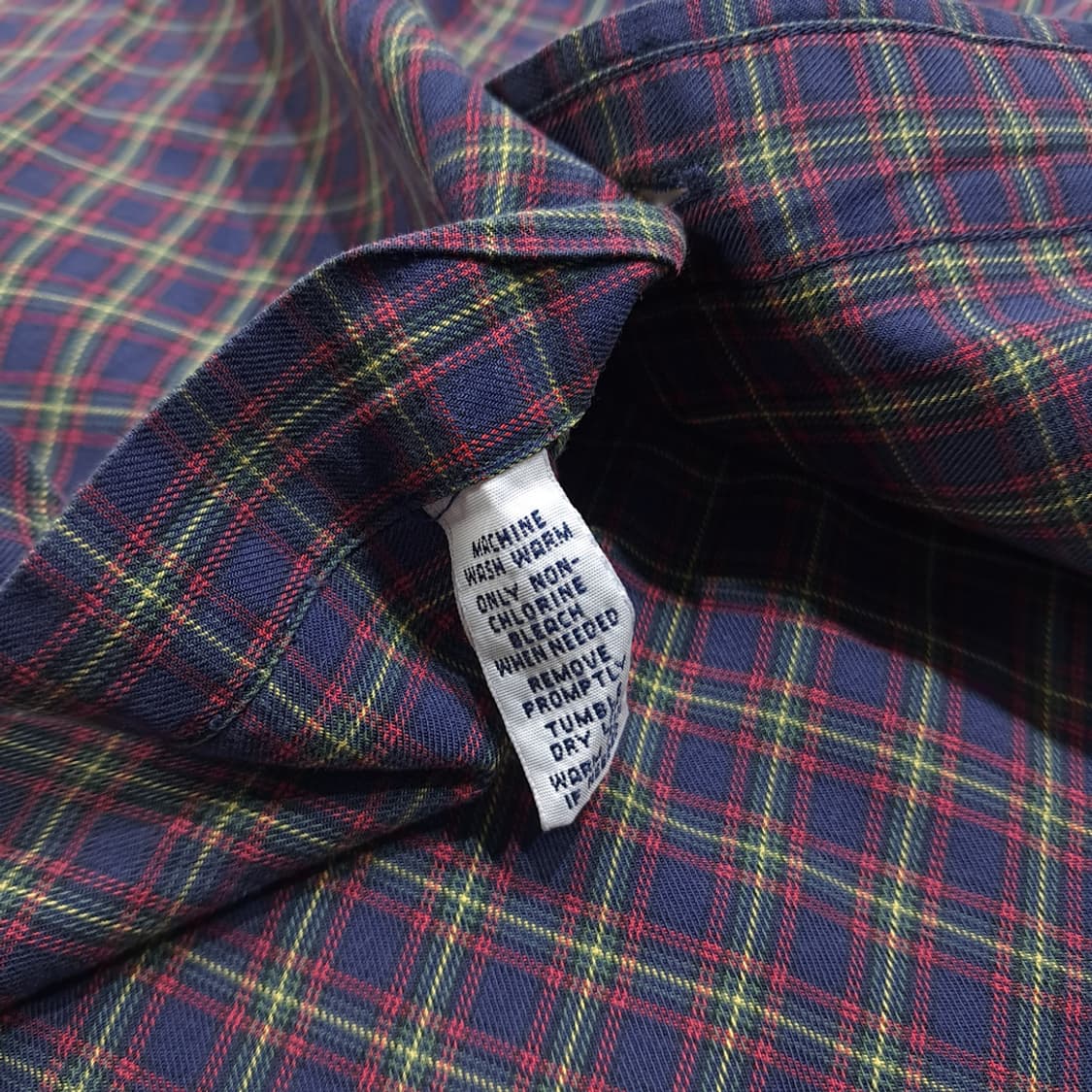 CL514 2XB 폴로 00s 코튼 블랙워치 타탄체크 네이비 셔츠 남방 상품이미지5