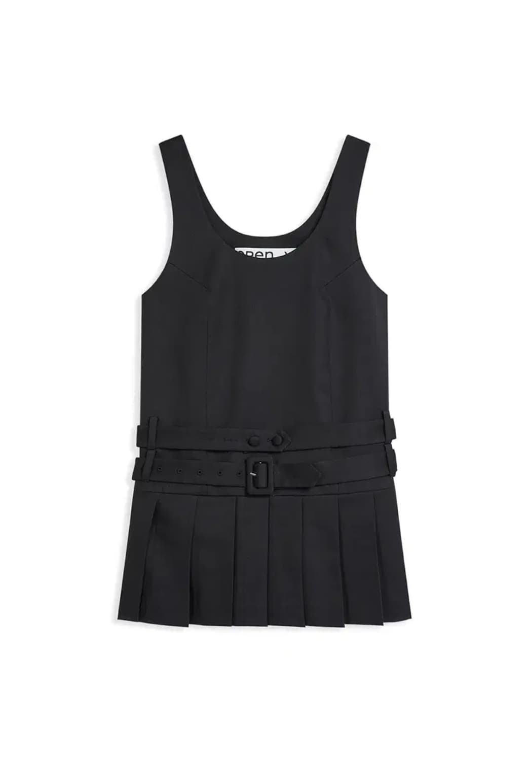 오픈와이와이 벨트 플리츠 BELTED PLEATED MINI DRESS 상품이미지3