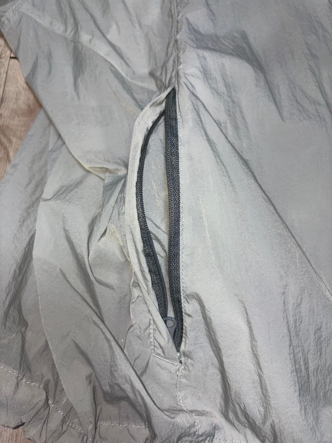 무탠다드 시티레저 하이넥 시어 윈드브레이커 라이트그레이 XL 상품이미지6