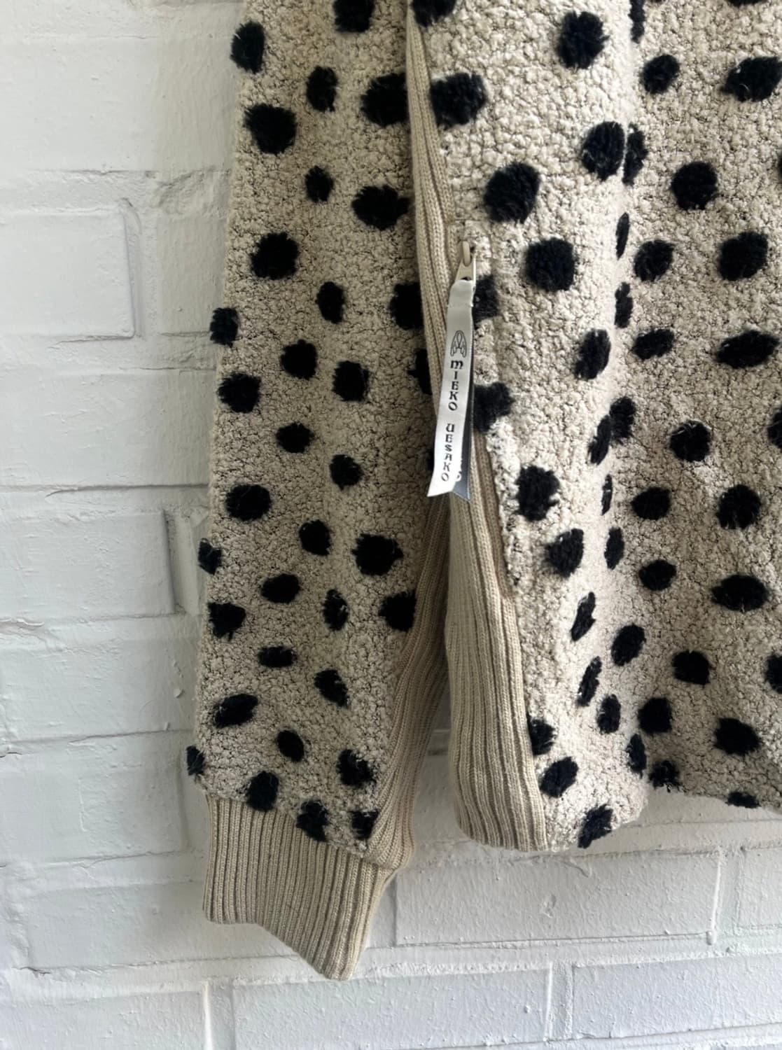 빈티지 Mieko uesa 도트 플리스 집업 상품이미지6