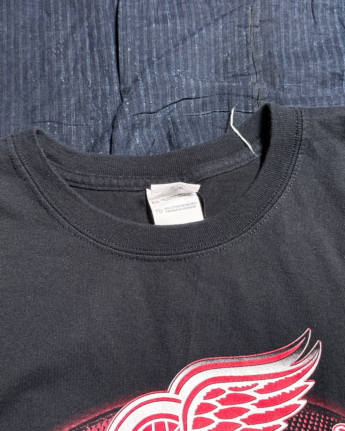 00‘s 길단 NHL 디트로이트 레드 윙스 챔피온 그래픽 티셔츠 XL 상품이미지2