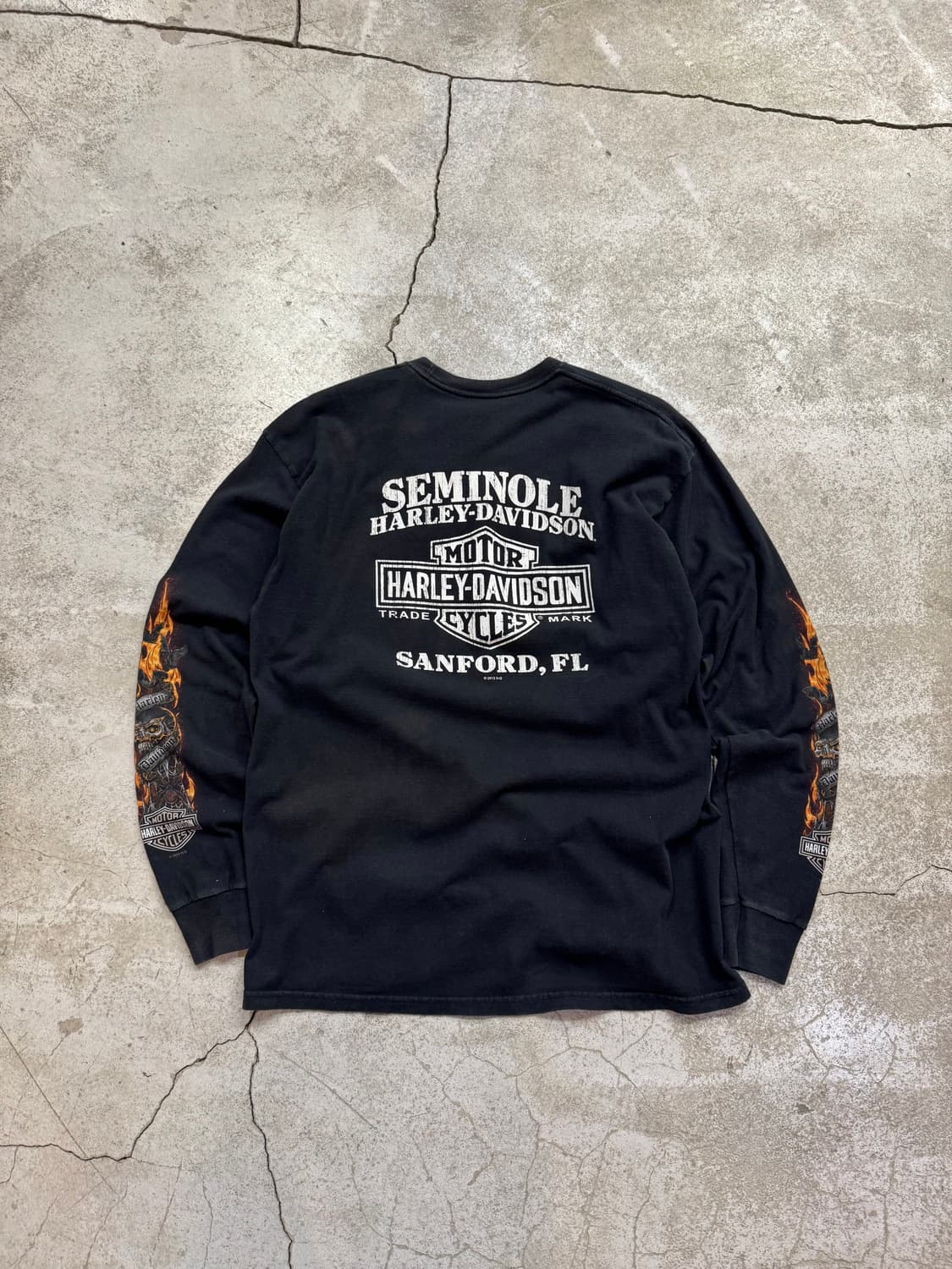 할리데이비슨 스컬 플레임 롱슬리브 상품이미지7
