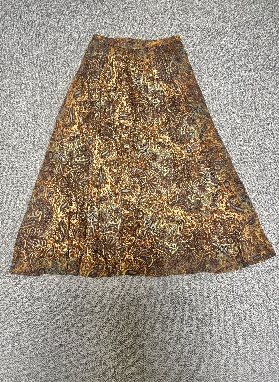 •Japanese Vintage 페이즐리 패턴 롱스커트 상품이미지1