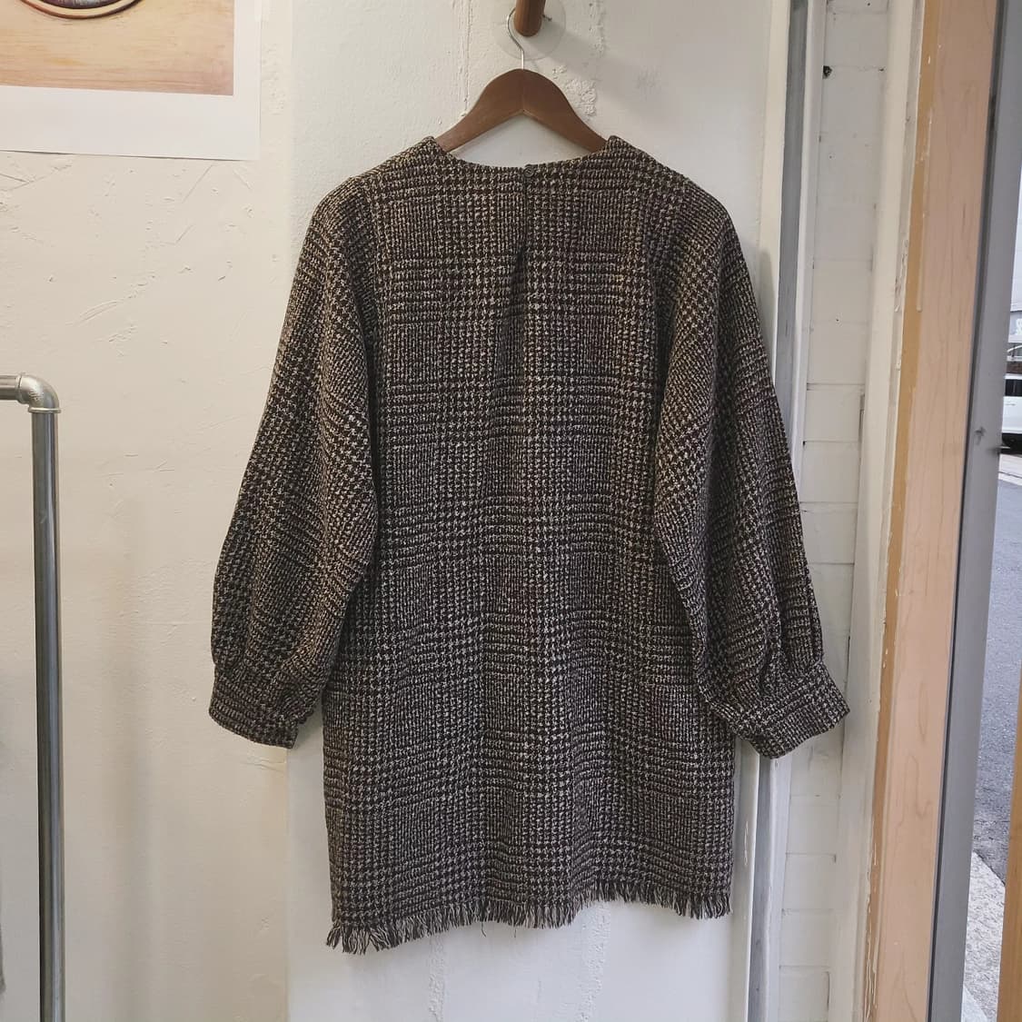 잔체크 프린지 미니원피스 상품이미지7