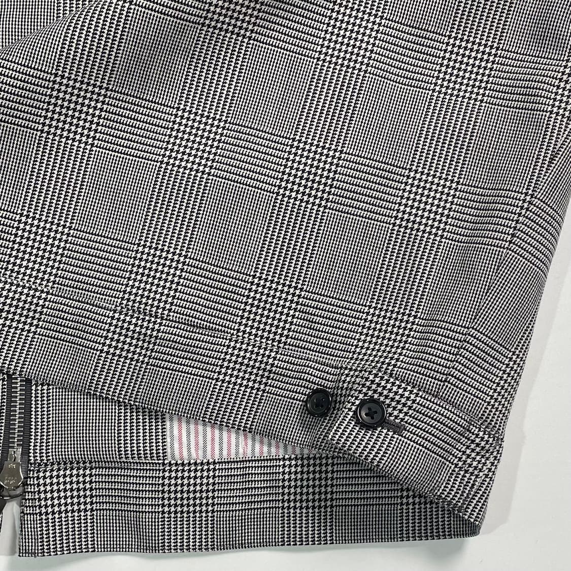 톰브라운 글렌체크 사선 헤링턴자켓  상품이미지8