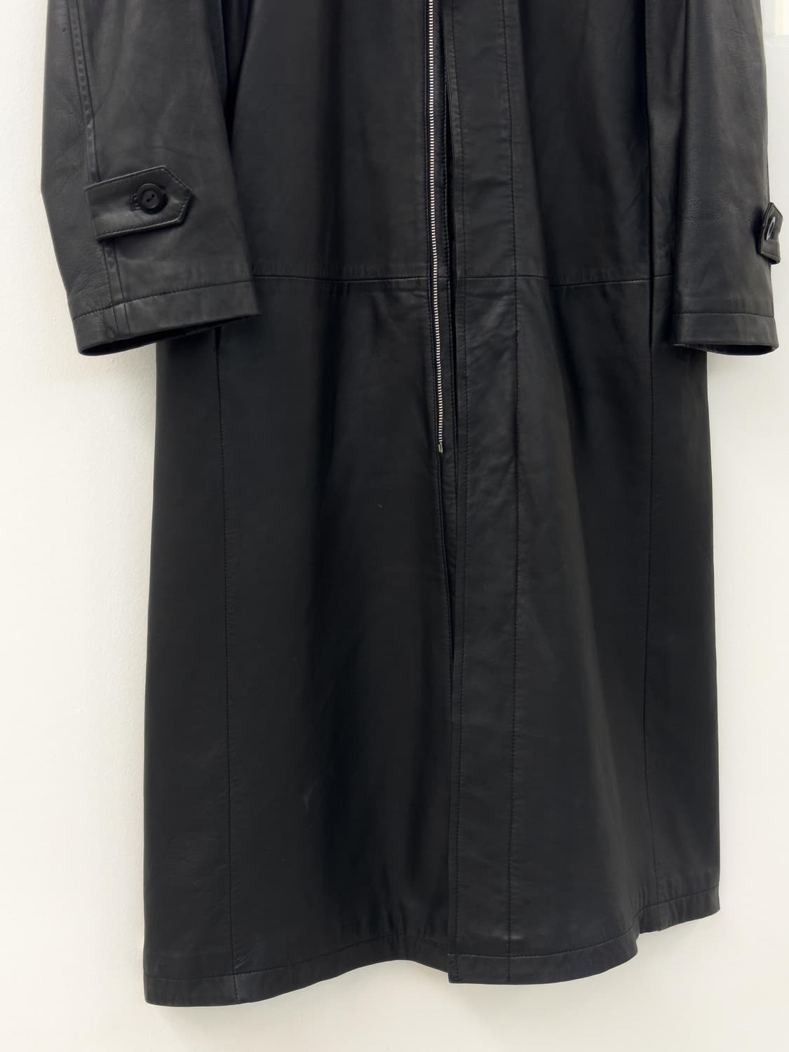 빈티지 레더 후드 코트 Vintage leather hood coat 상품이미지3