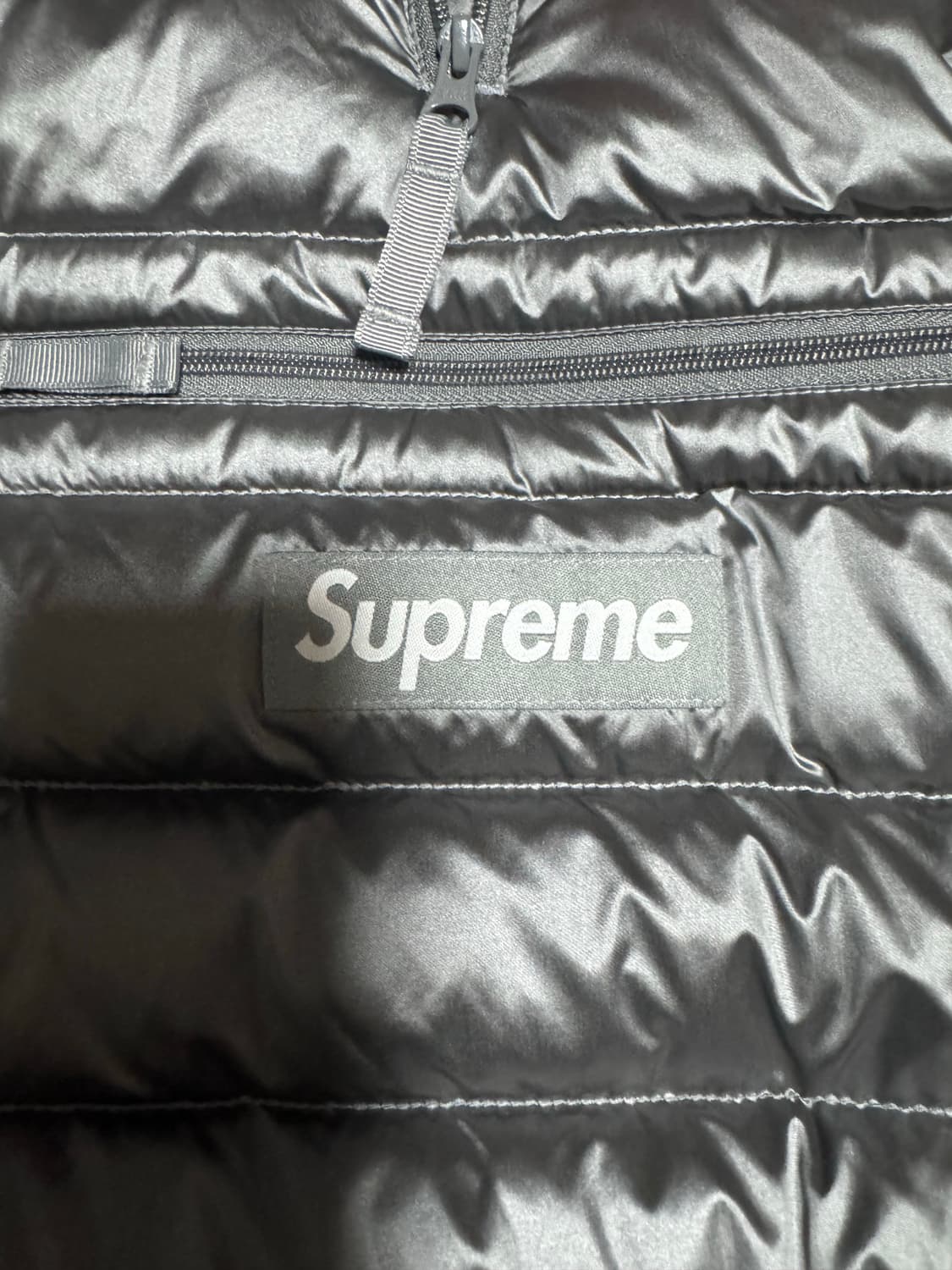 슈프림 마이크로 다운패딩 실버 L 상품이미지6