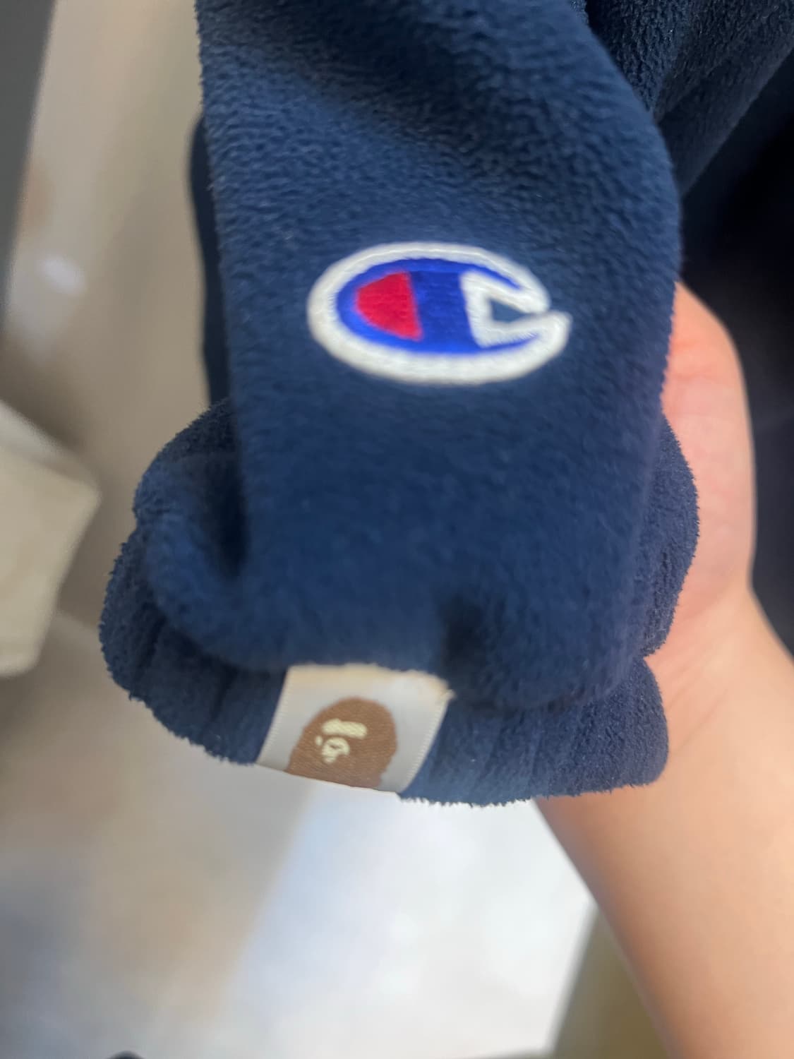 베이프 챔피온 콜라보 후리스 판매합니당 상품이미지4