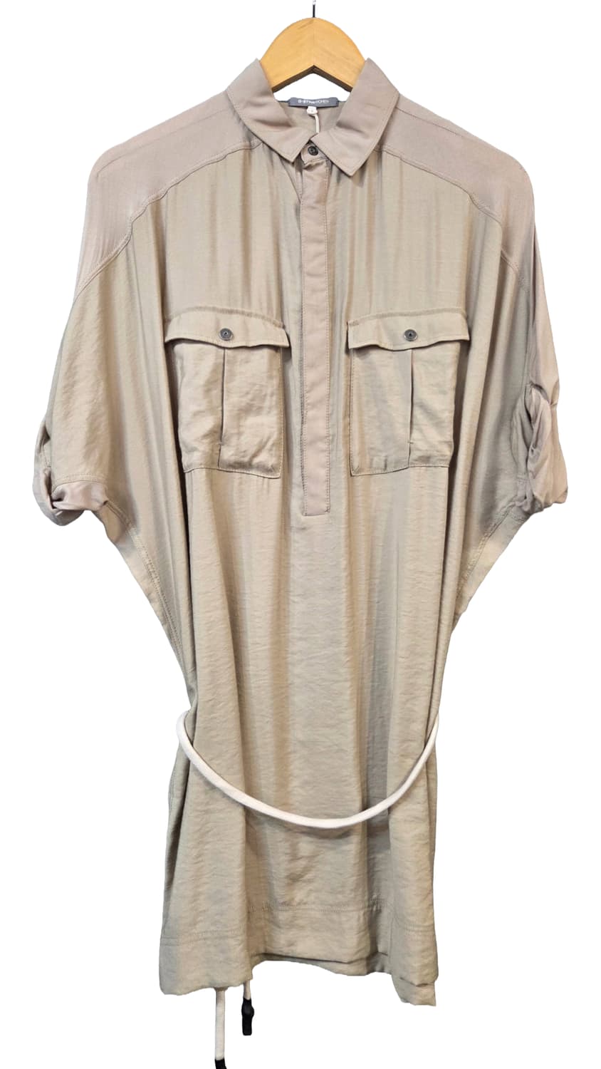 G-STAR RAW 베이지색 반팔 셔츠 원피스(S) 상품이미지1