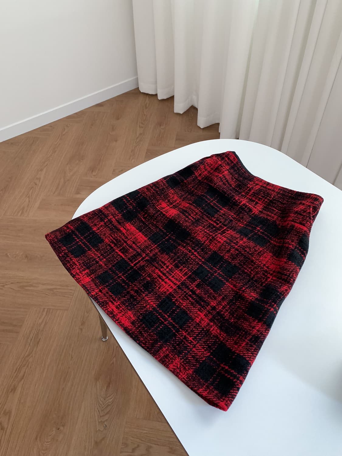 DKNY 레드 체크 셋업 90/28inch  상품이미지9