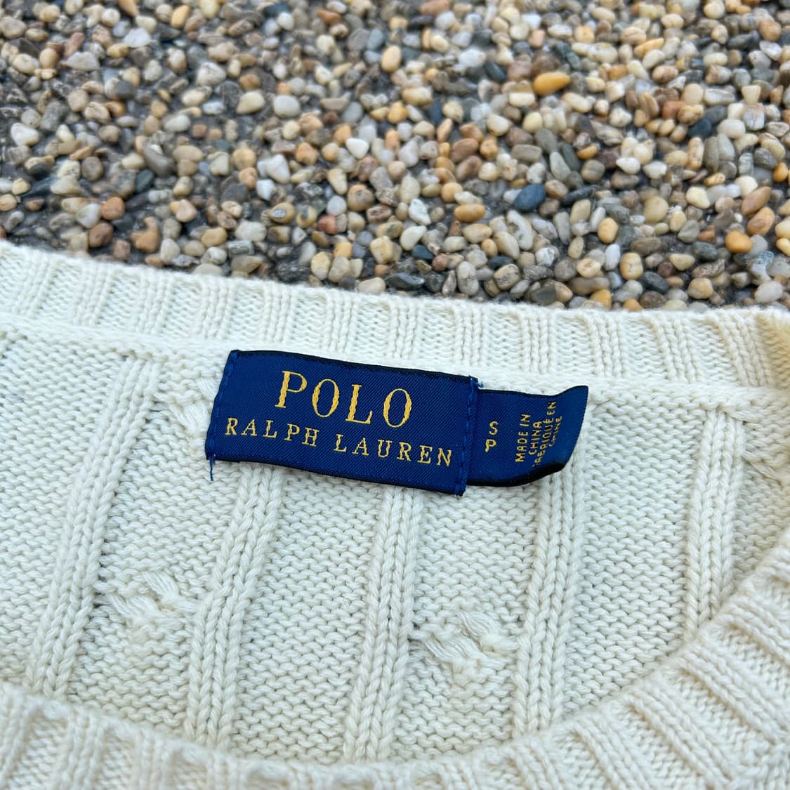 폴로(POLO RalphLauren)아이보리 케이블 니트 상품이미지5