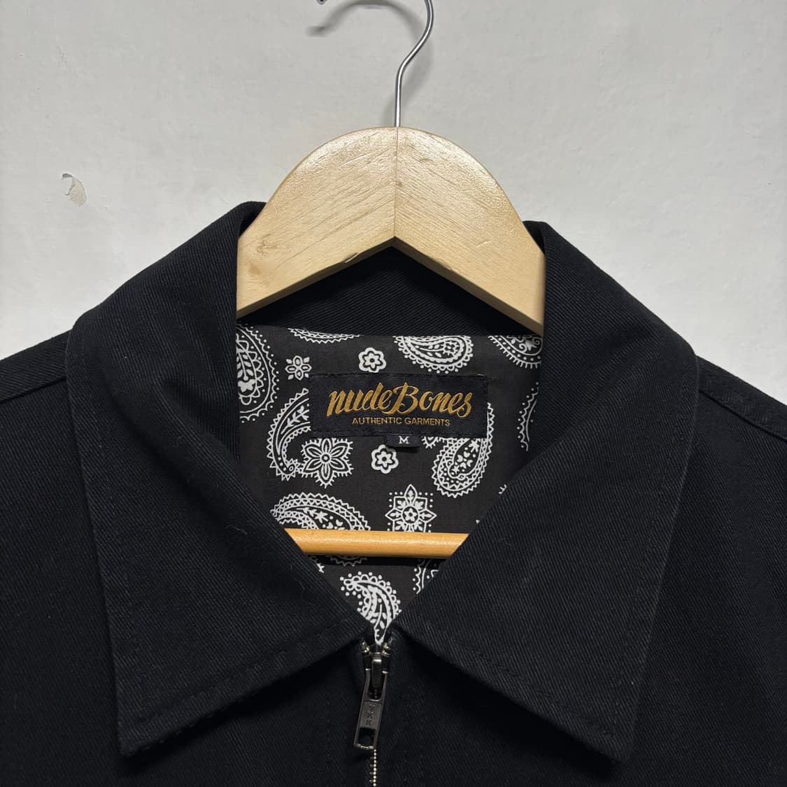 누드본즈 블랙 트러커 자켓 상품이미지3