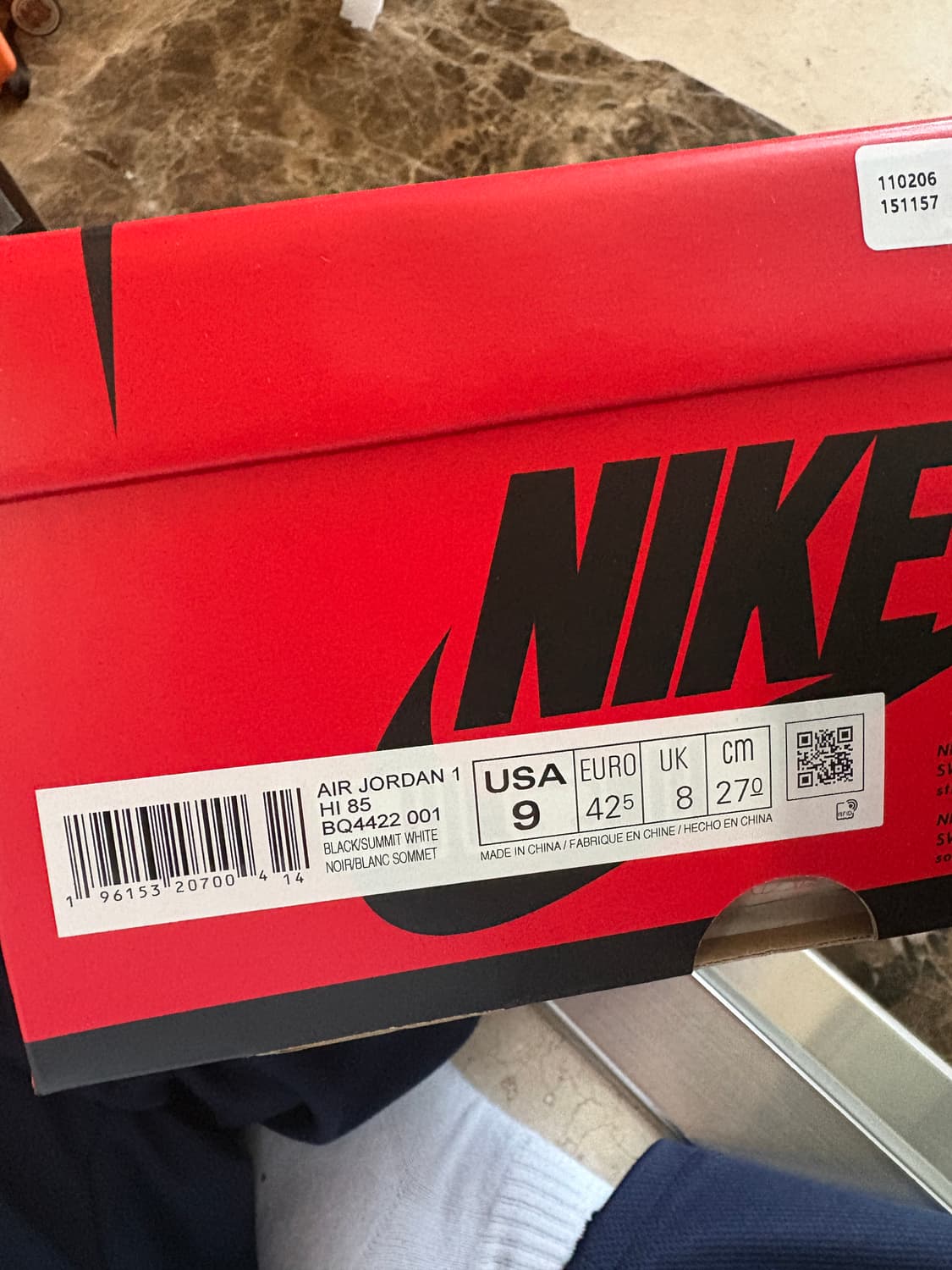 조던1하이85 범고래 270 상품이미지7