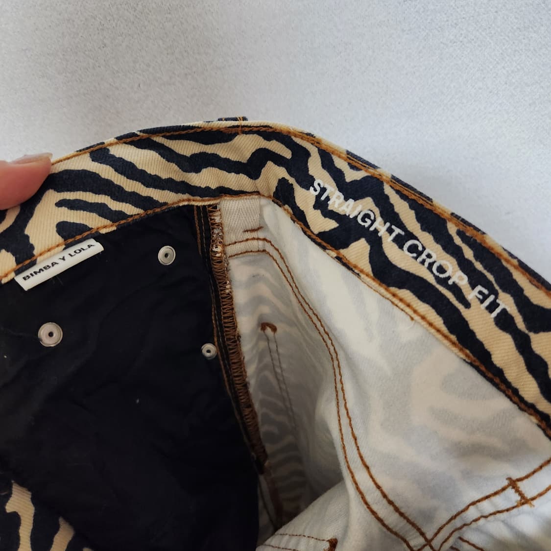 빔바이롤라 지브라 스판바지 38 상품이미지5