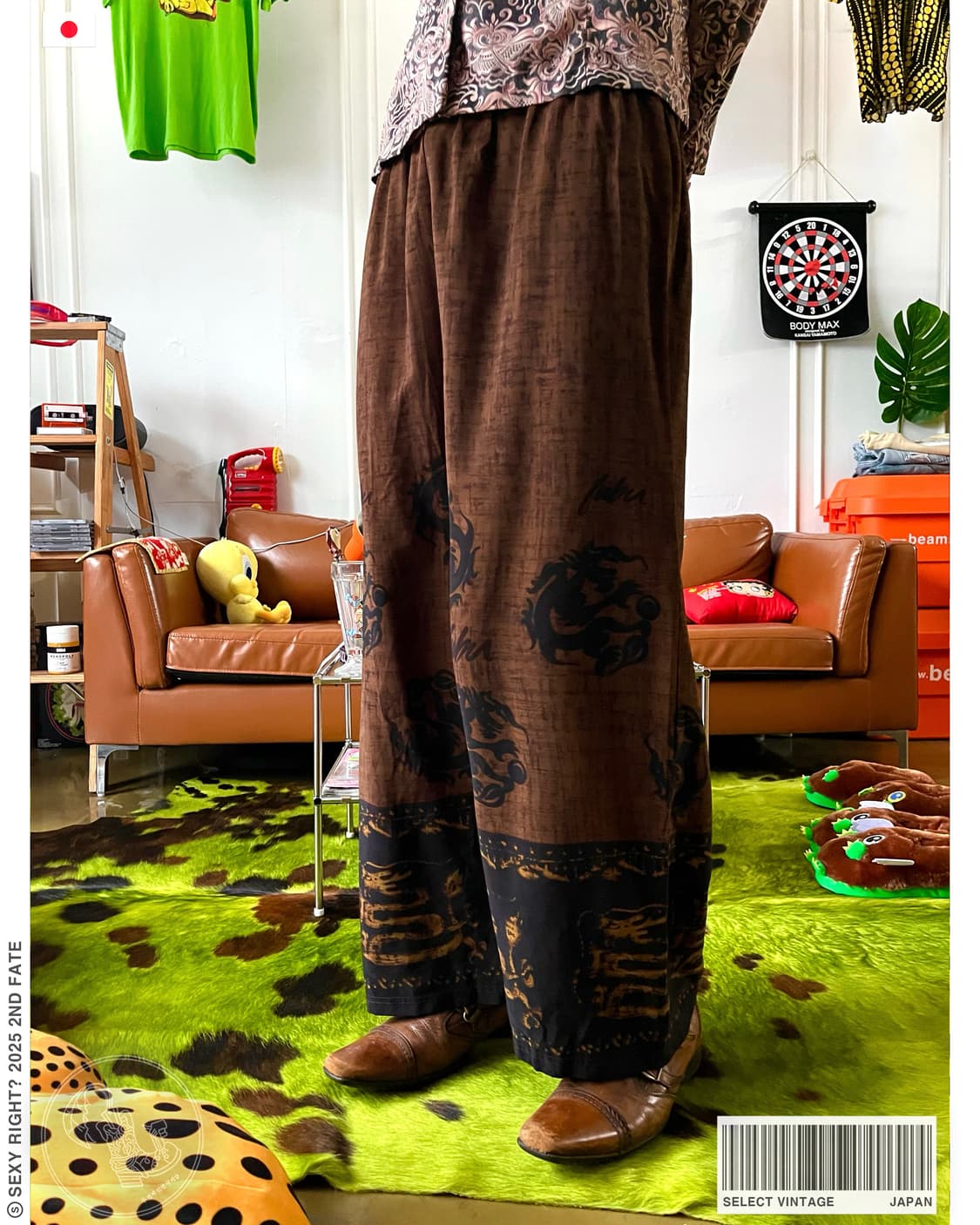 Jpn Vintage Oriental Dragon Art Pants 상품이미지1