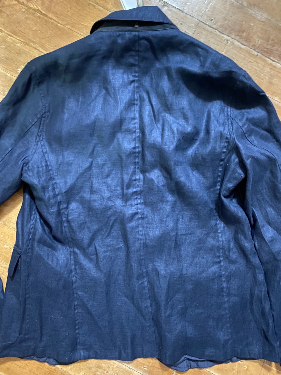 (새상품) Massimo Dutti 네이비 린넨 자켓 M (100) 상품이미지7