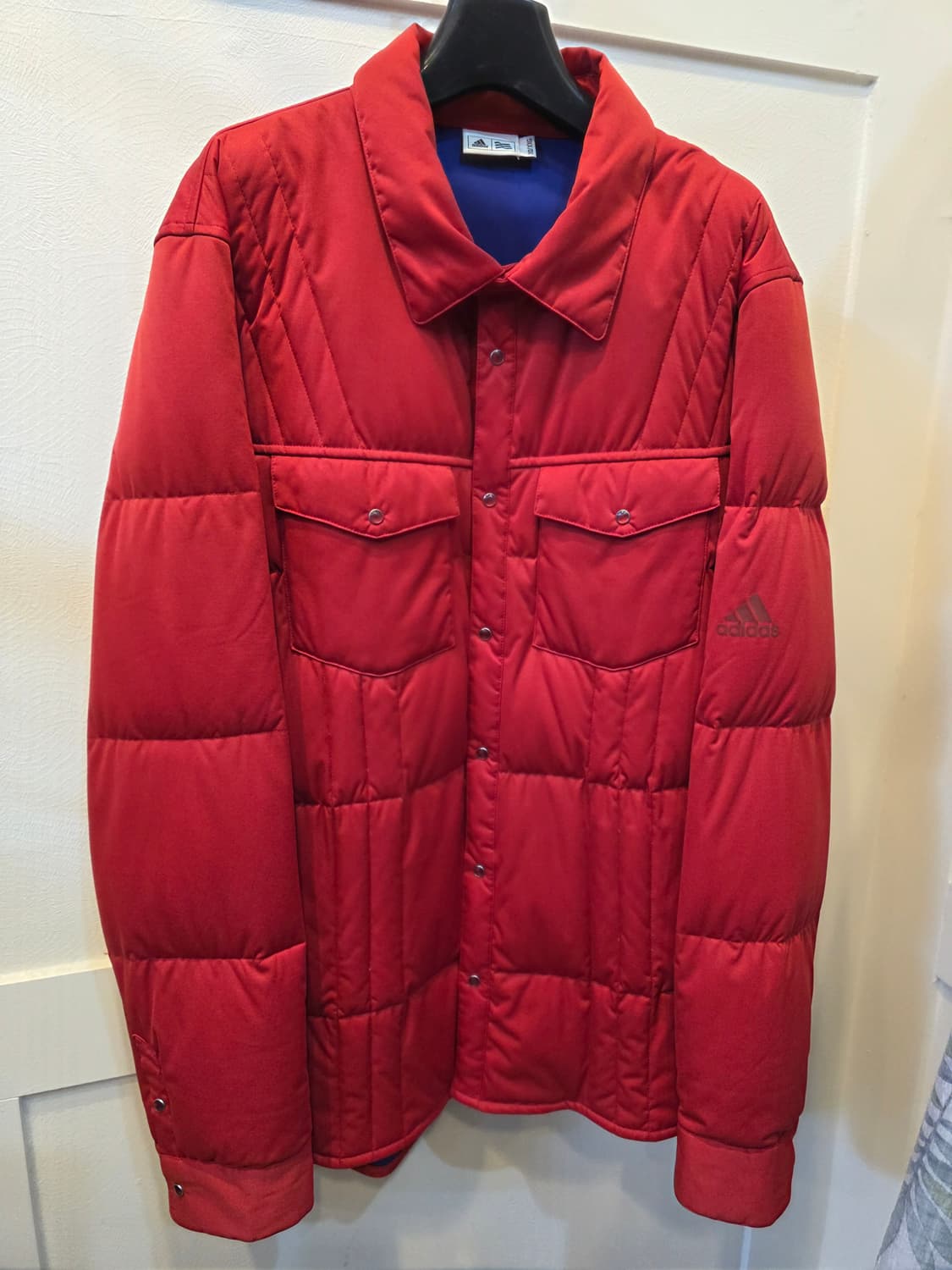 아디다스 레드 퀼팅 자켓 (XO) 상품이미지1