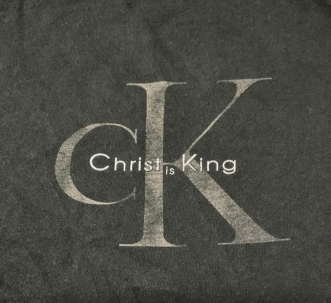빈티지 워싱 티셔츠 CK Christ is king M 사이즈 상품이미지1