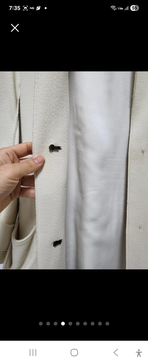 TIME 아이보리 코트 F사이즈 상품이미지4