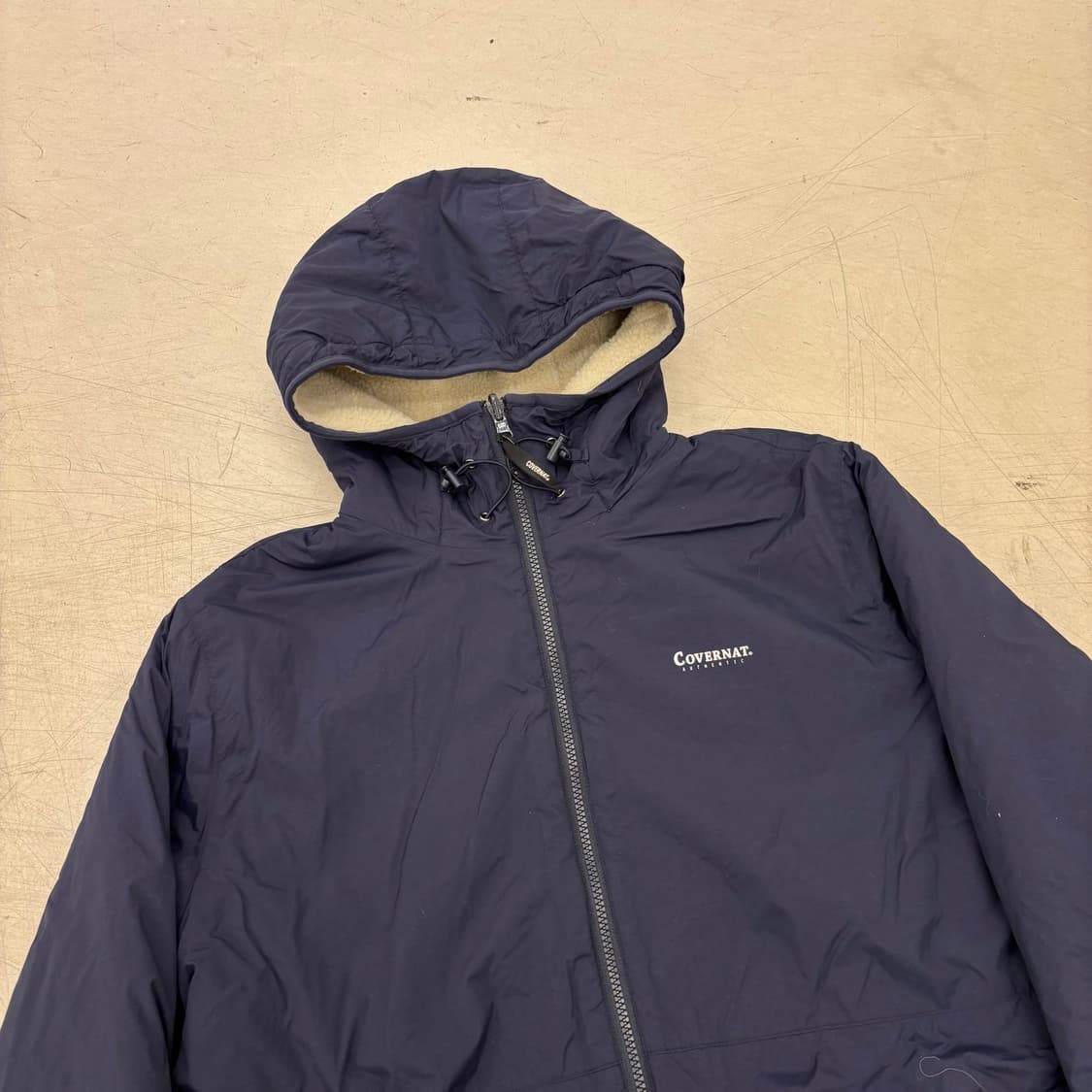 커버낫 리버시블 빅로고 쉐르파 자켓 상품이미지3