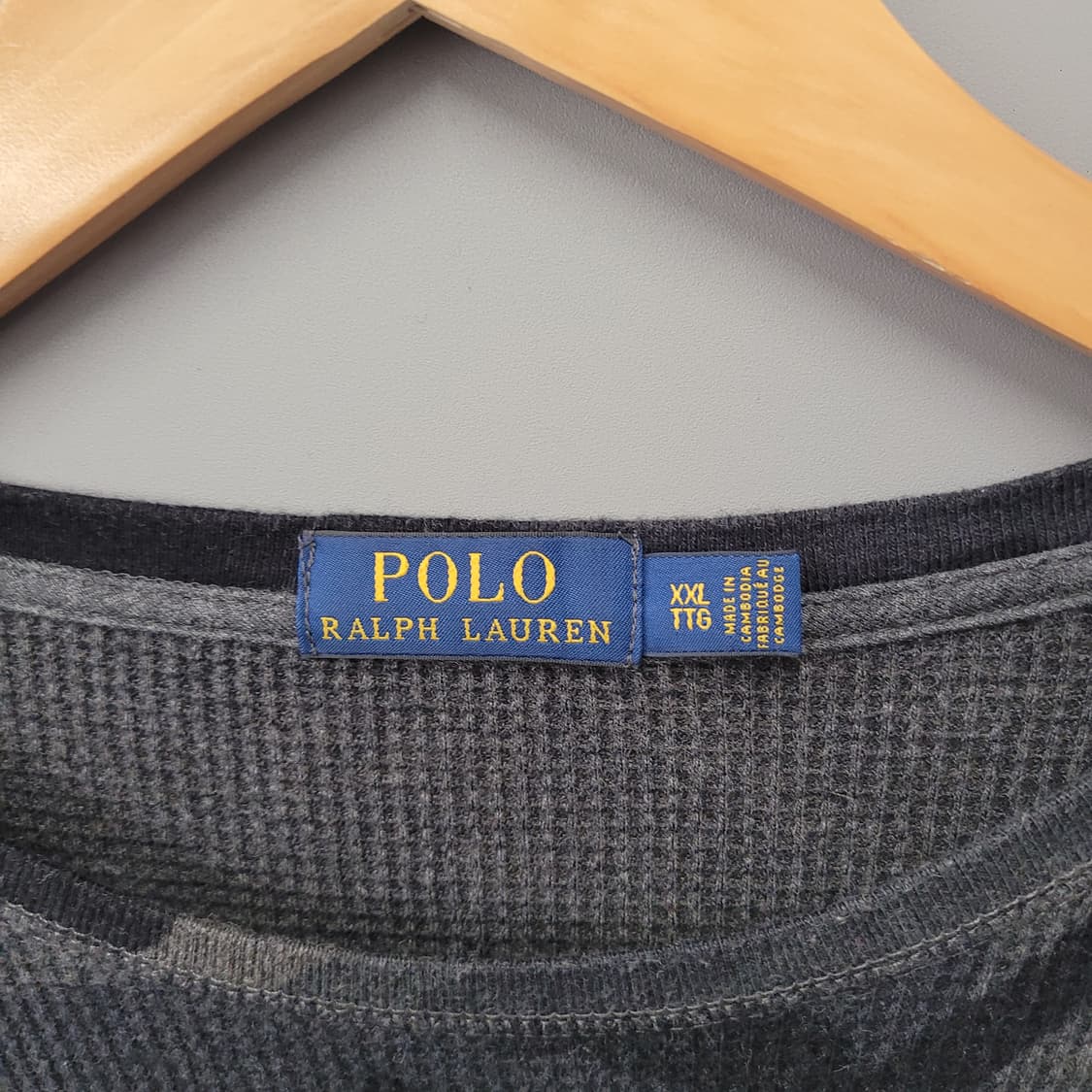 폴로랄프로렌 카모 와플 니트 다크그레이 상품이미지3