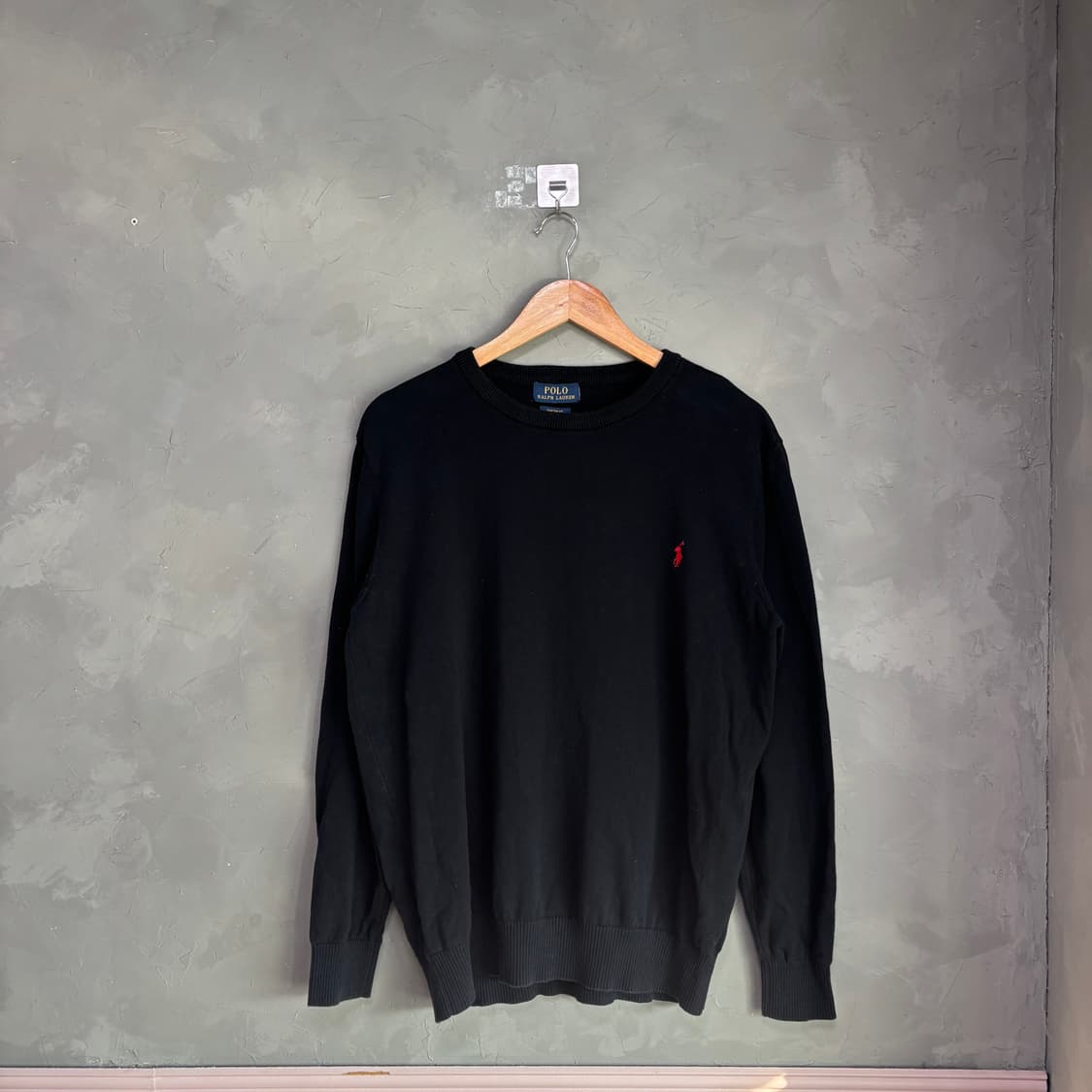 폴로 랄프로렌 라운드넥 니트 블랙 상품이미지1