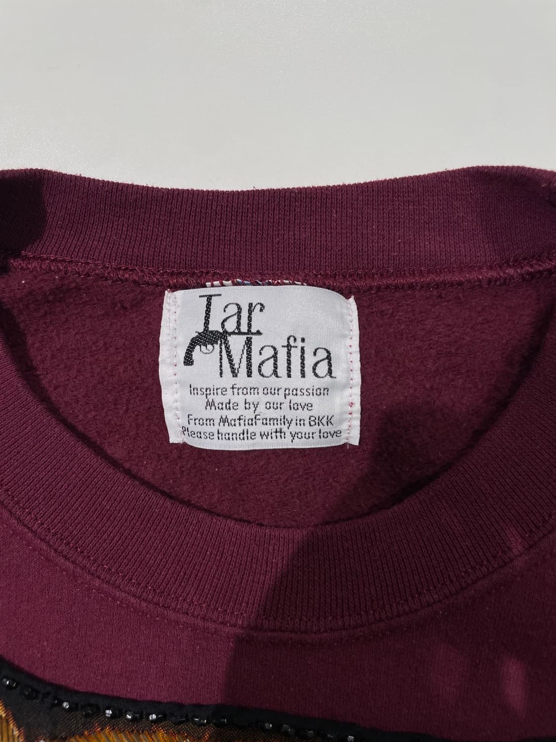 lar mafia 버건디 큐빅 타이거 스웻 셔츠 상품이미지7