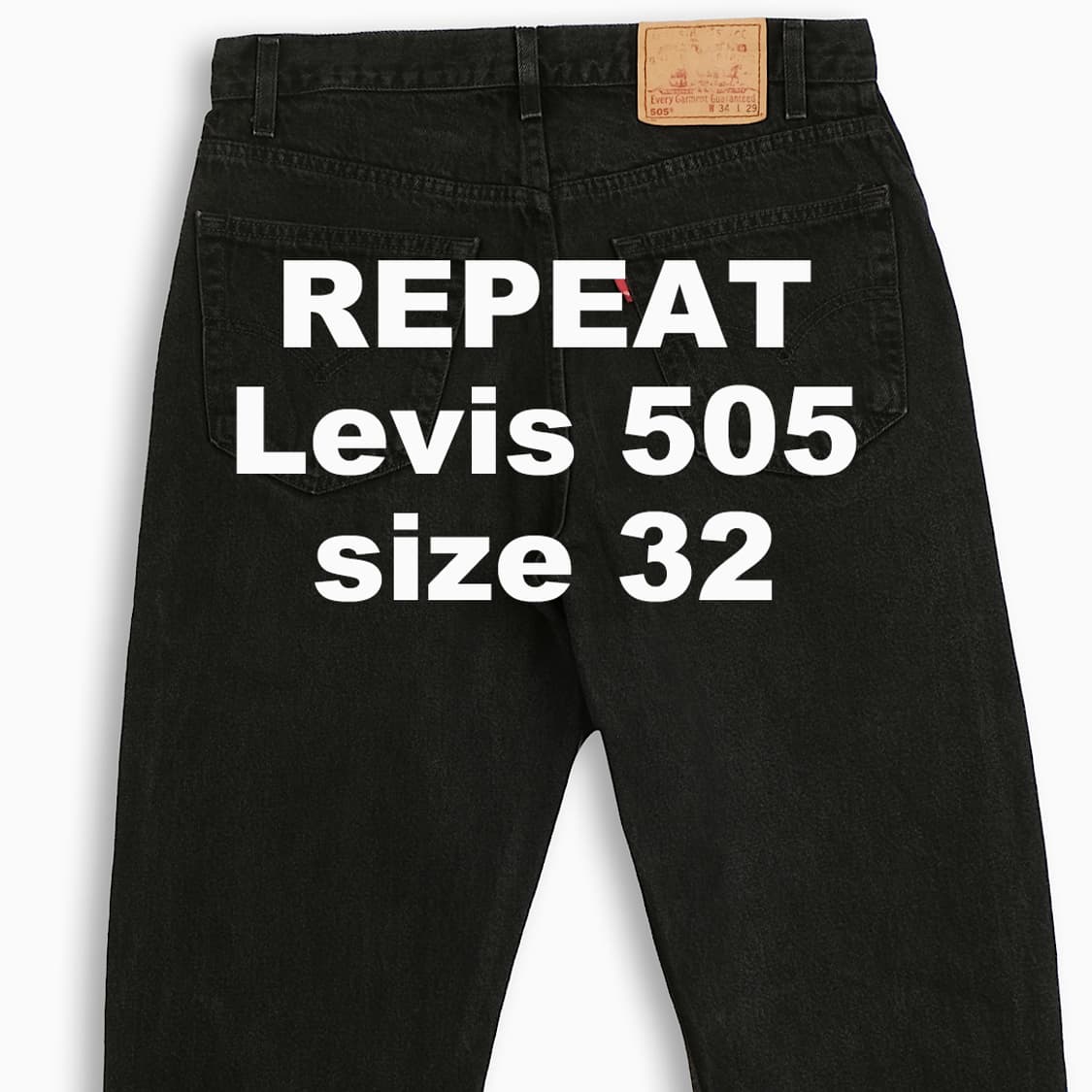빈티지 리바이스 505 흑청 90s 32 인치 LV5053428 상품이미지1