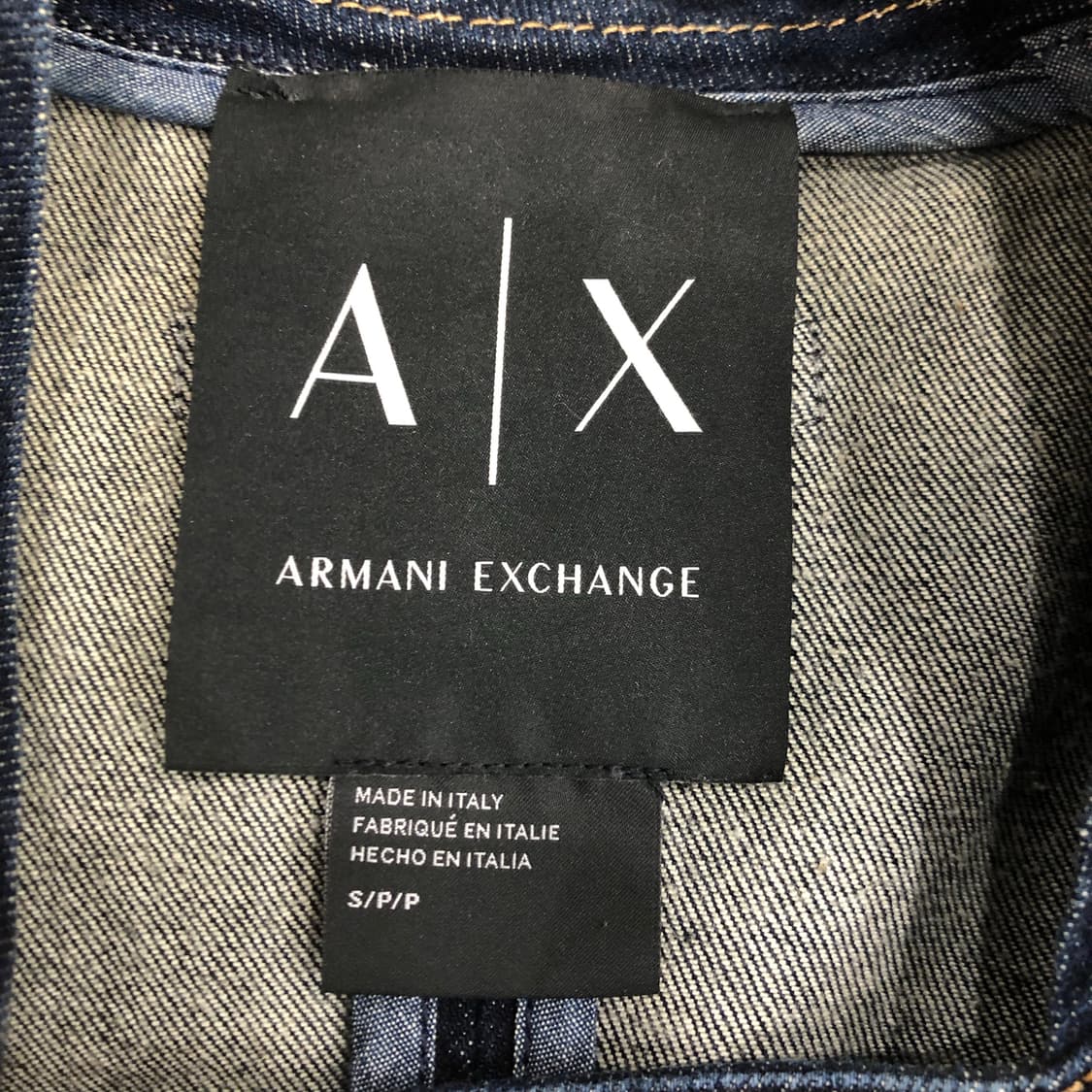 아르마니 익스체인지 투웨이 데님 블루종 자켓 상품이미지6