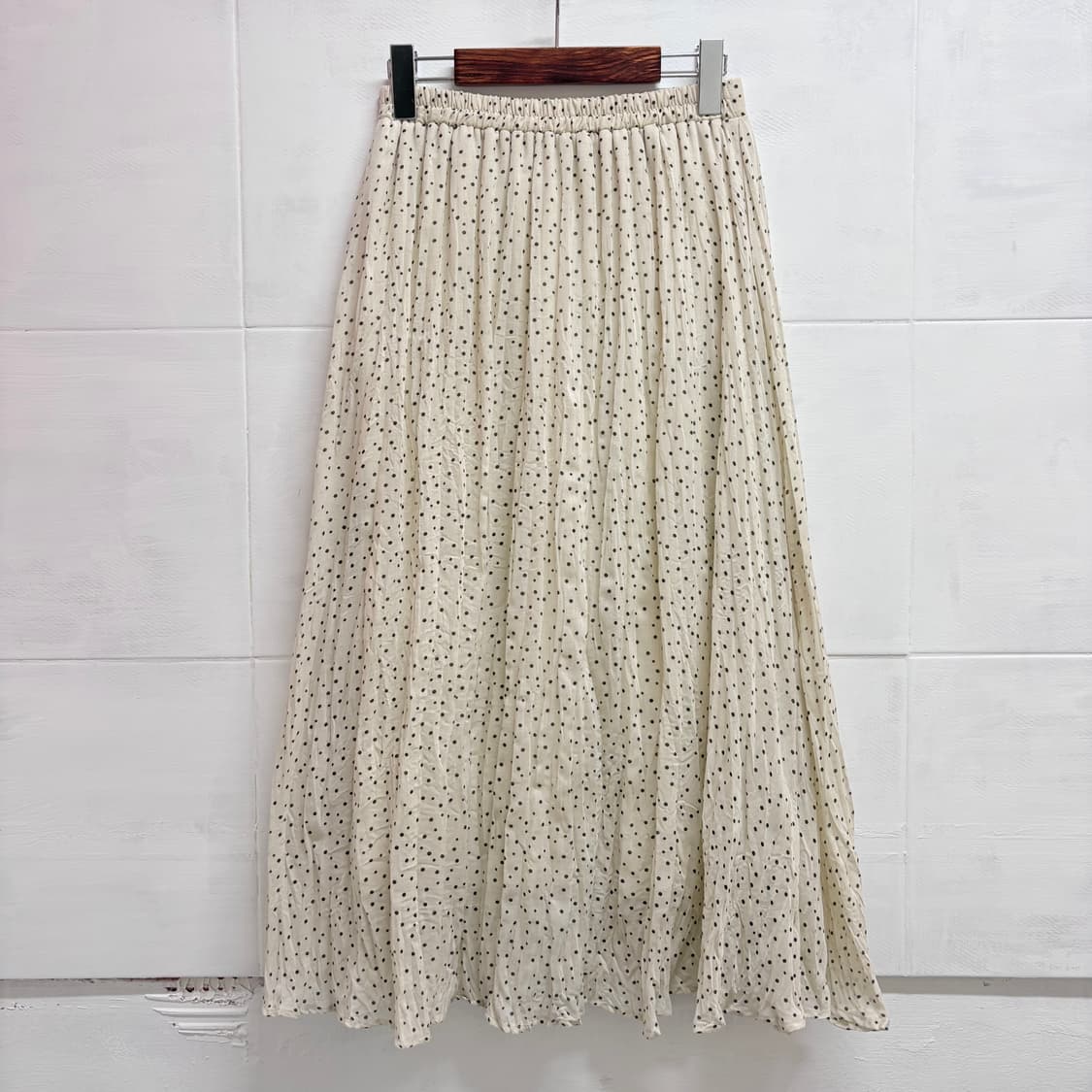 크림 도트 크리즈 모리걸 하구미 롱 스커트 JPN 상품이미지5