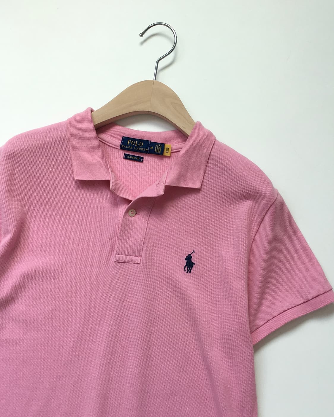 Polo 폴로 랄프로렌 QR라벨 핑크컬러 PK티셔츠 상품이미지4