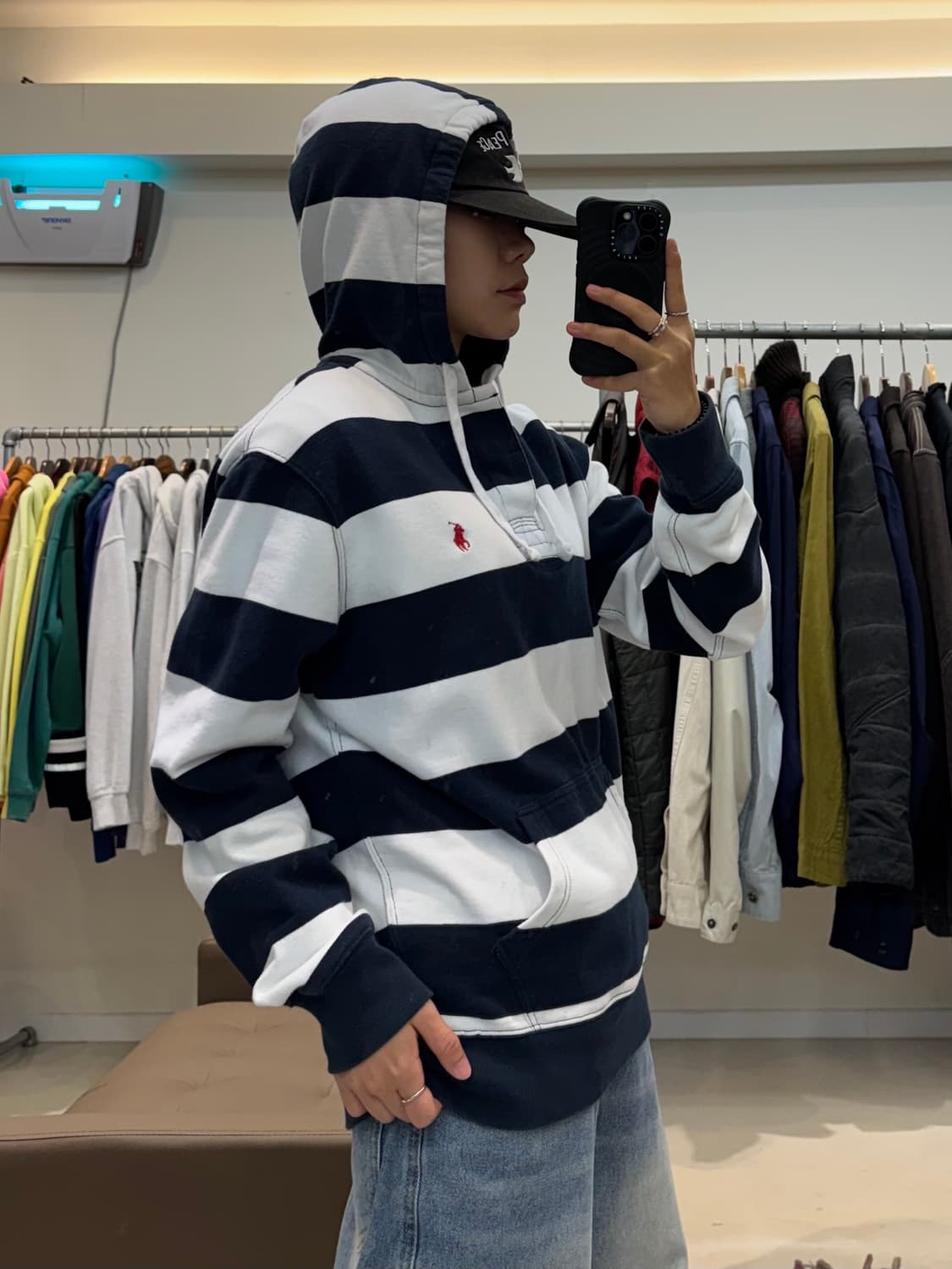 폴로 랄프로렌 스트라이프 후드 럭비티 상품이미지7