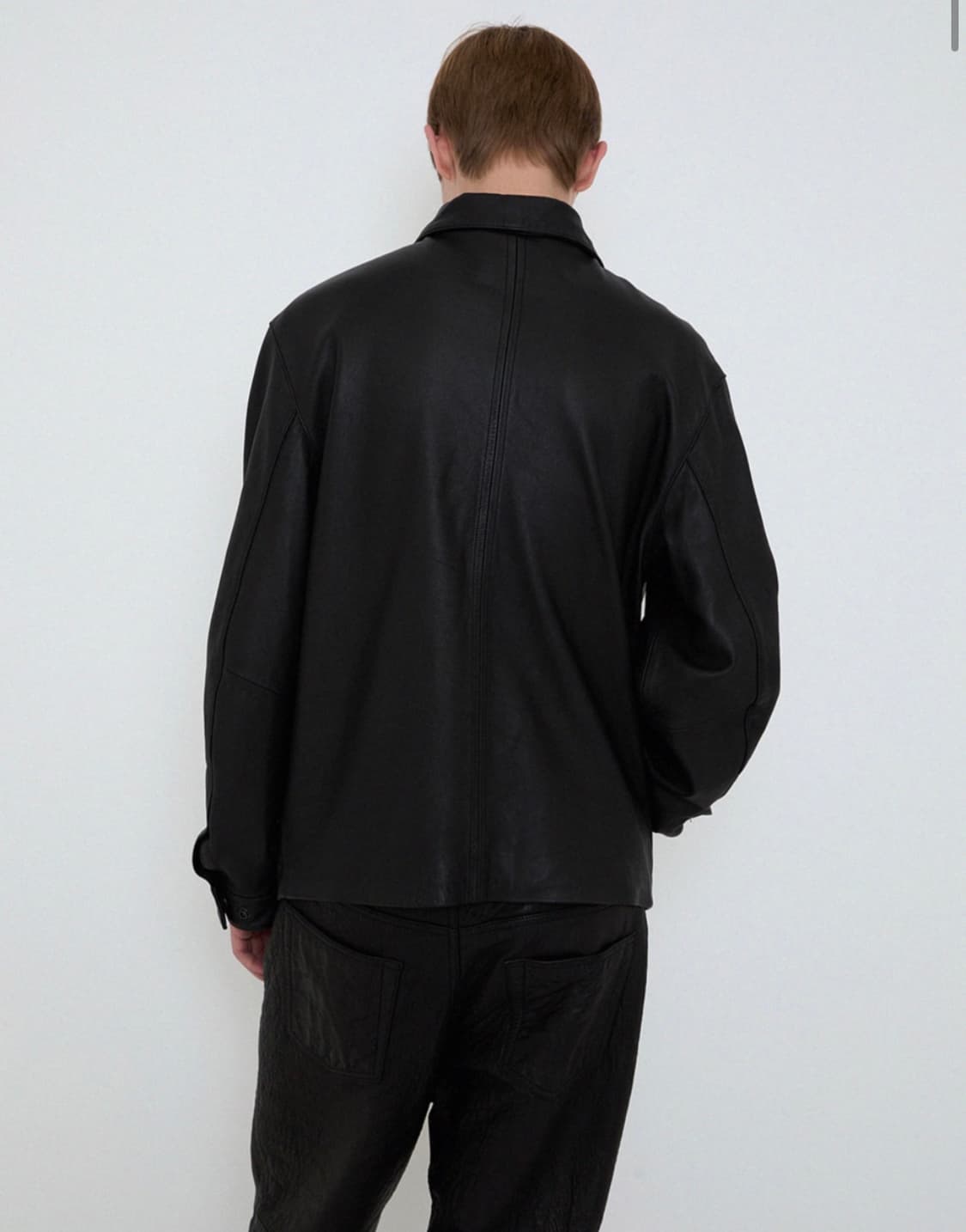 254 AGED LAMBSKIN SILE BLOUSON (BLACK) 상품이미지2