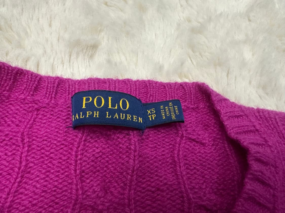 폴로 랄프로렌 꽈배기 니트 XS 상품이미지2