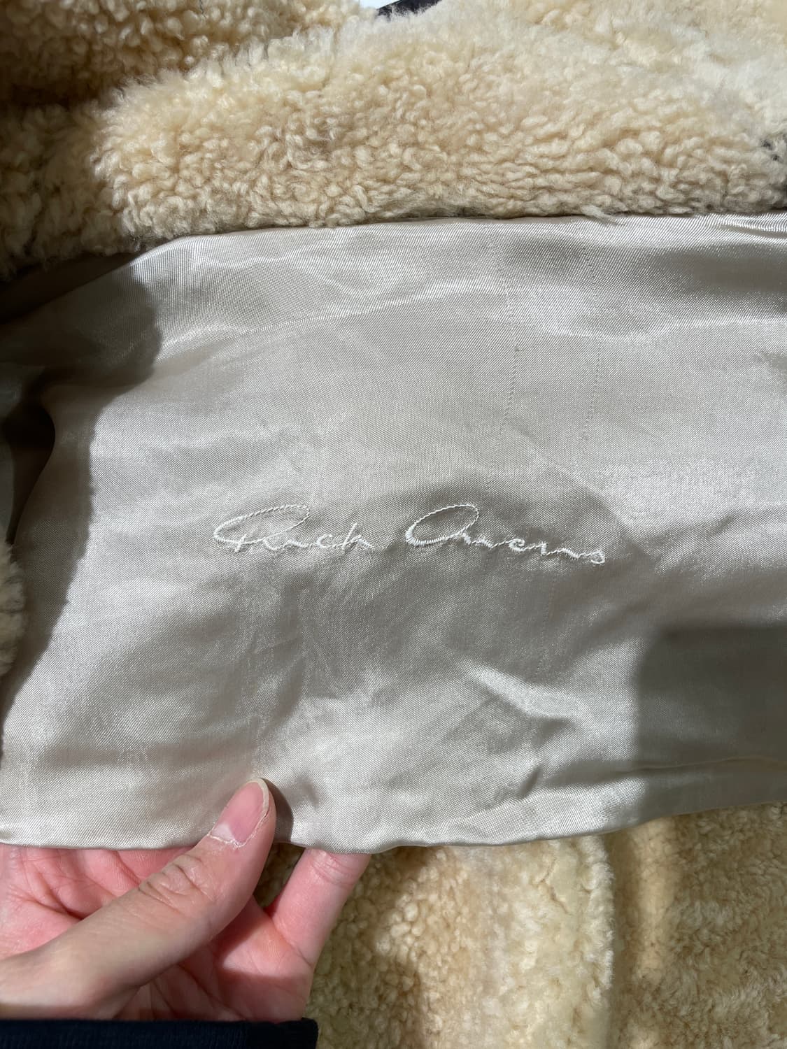 릭 오웬스 다크 브라운 쉽스킨 무스탕 자켓 상품이미지7