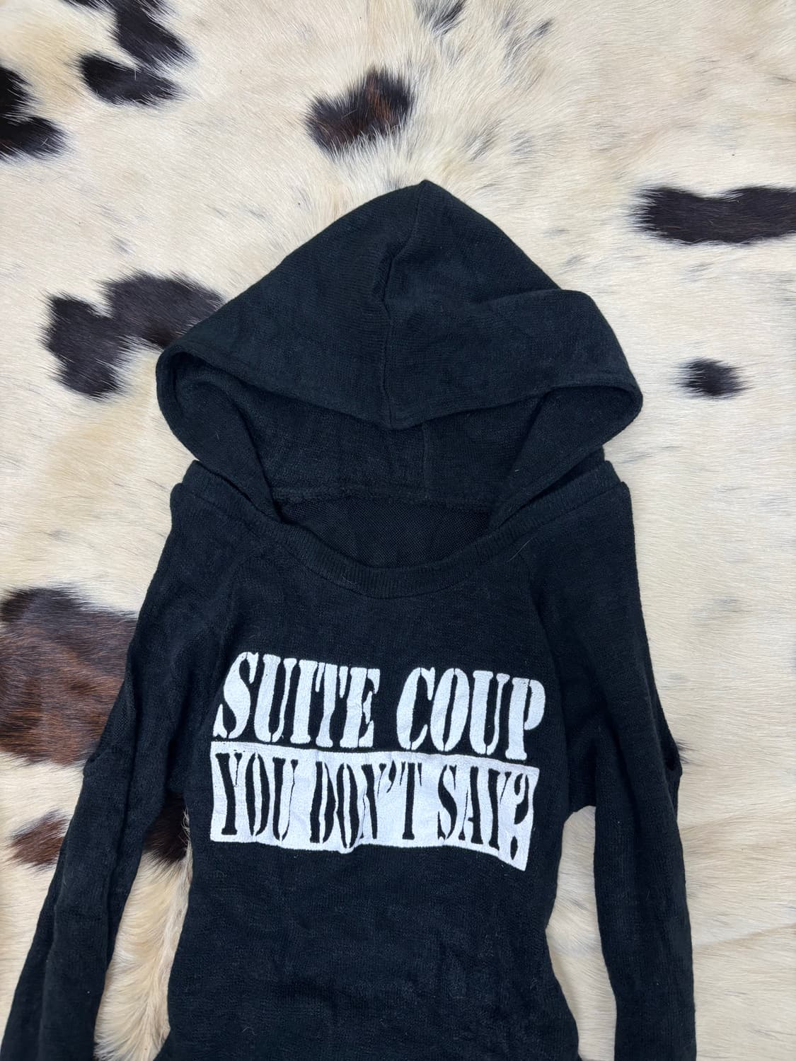 [PUMPKIN]2000s None-Shoulder Hoodie Slee 상품이미지6