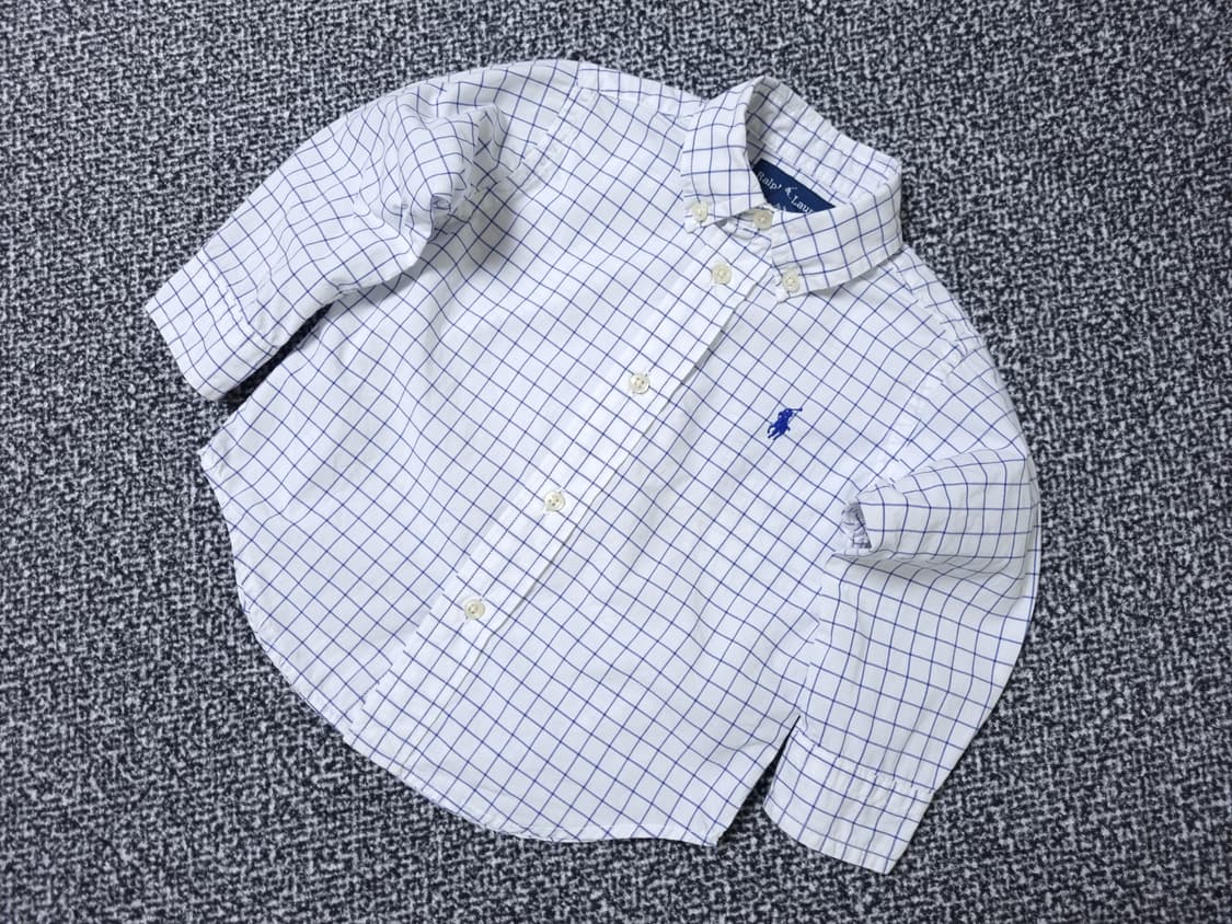 [무료배송][18M]폴로 베이비 체크 셔츠 남방 상품이미지3