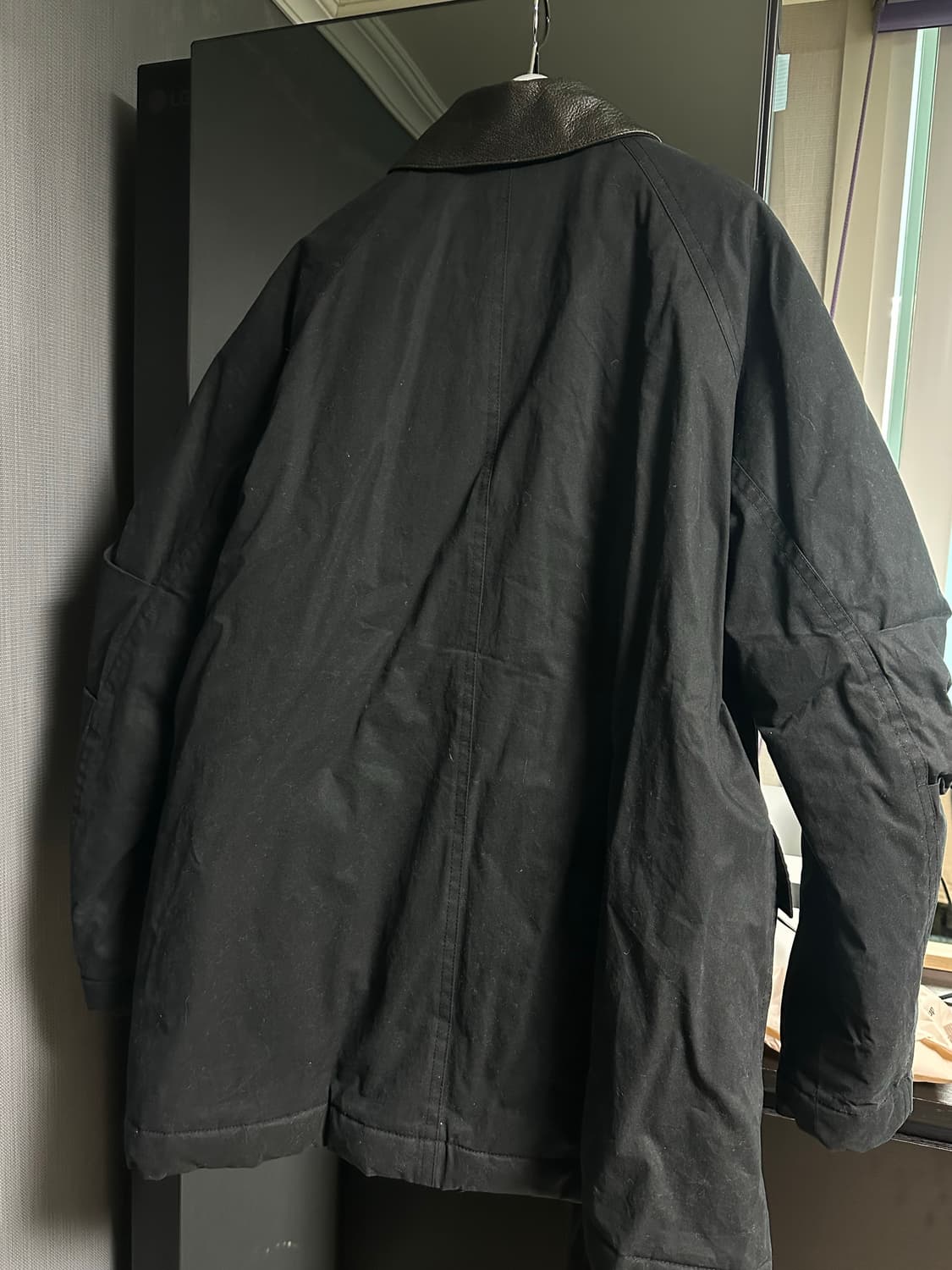 모노하 코티드 코튼 워크자켓 블랙 상품이미지7