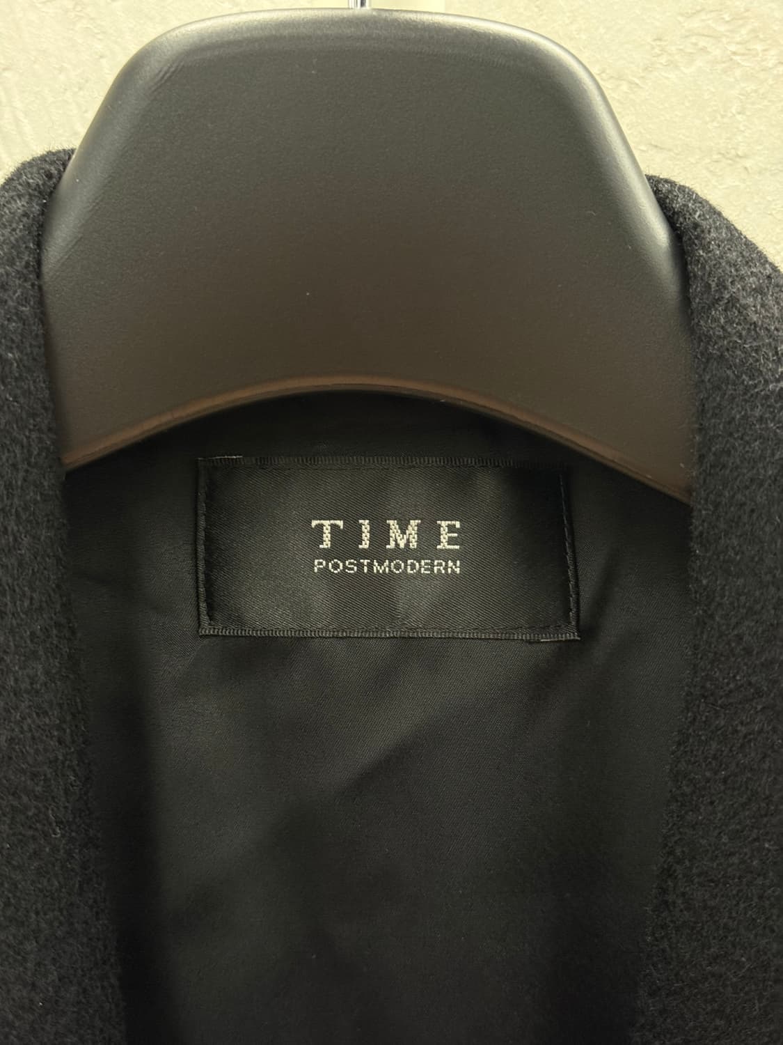 TIME 타임 캐시미어 100% 블랙 코트  상품이미지9