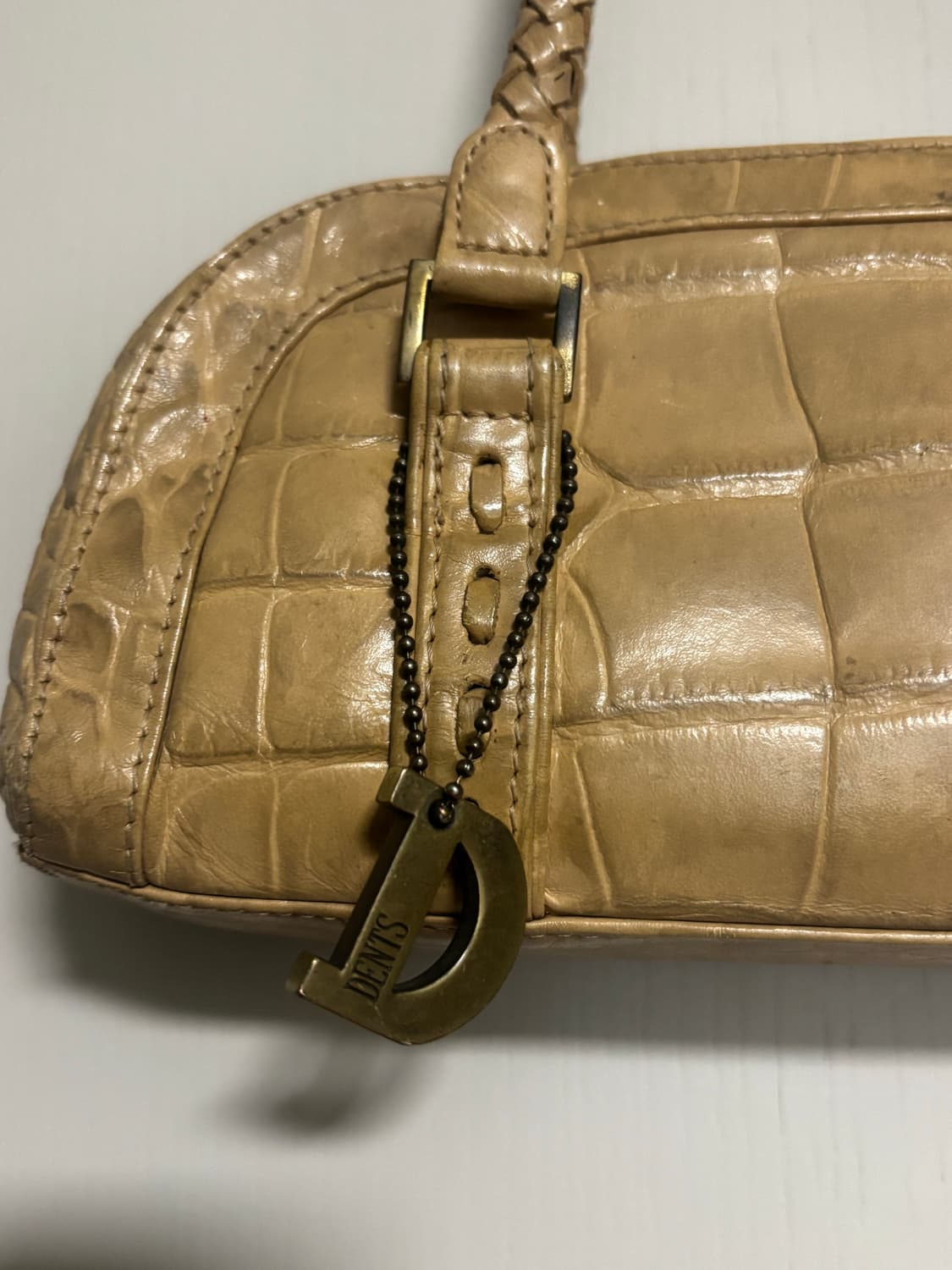 아야즈빈티지 덴츠(DENTS) 크로커 엠보 핸드백 상품이미지2