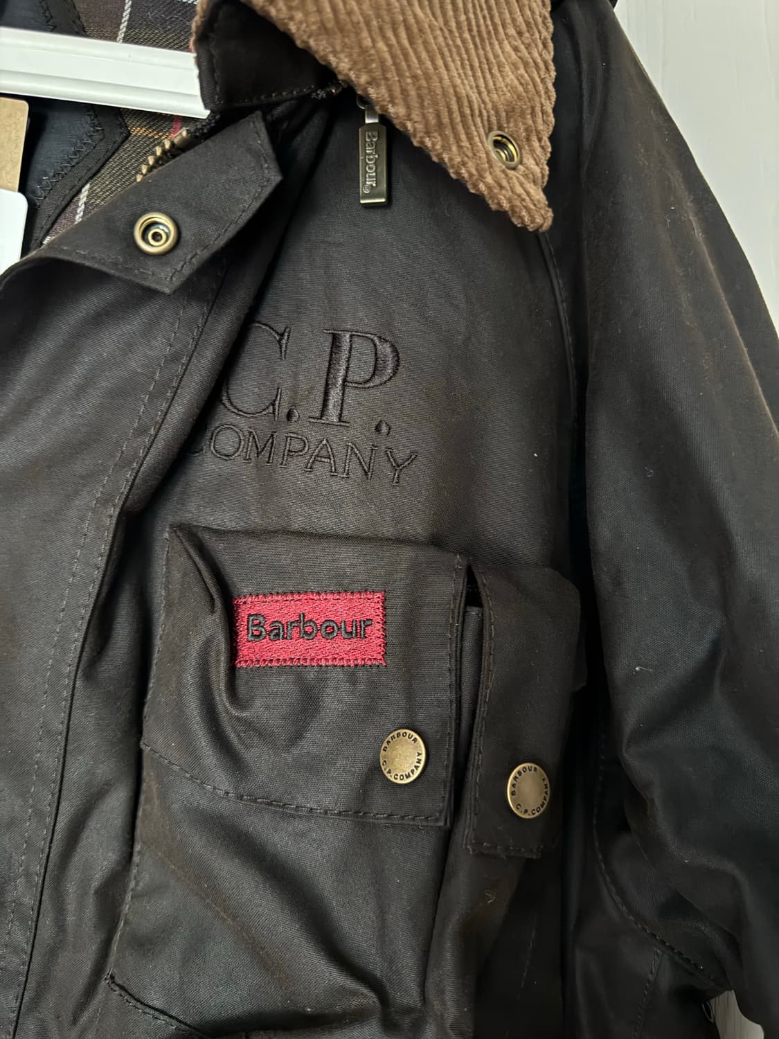 cp 컴퍼니 바버 콜라보 왁스자켓 새상품 상품이미지2