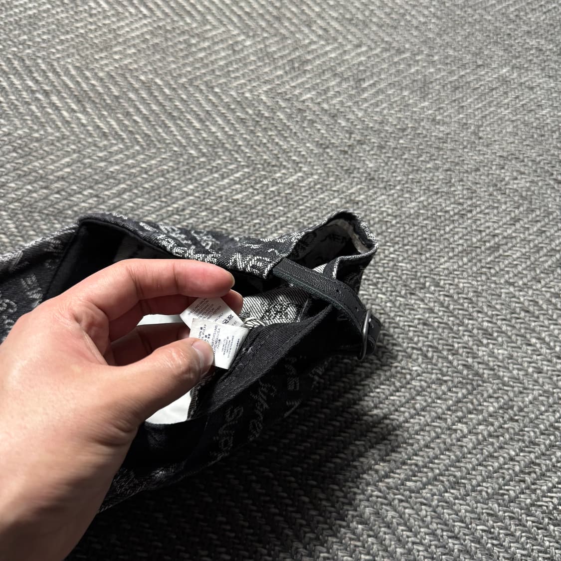 22ss 슈프림 멀티 타입 자카드 흑청 데님 볼캡 상품이미지5