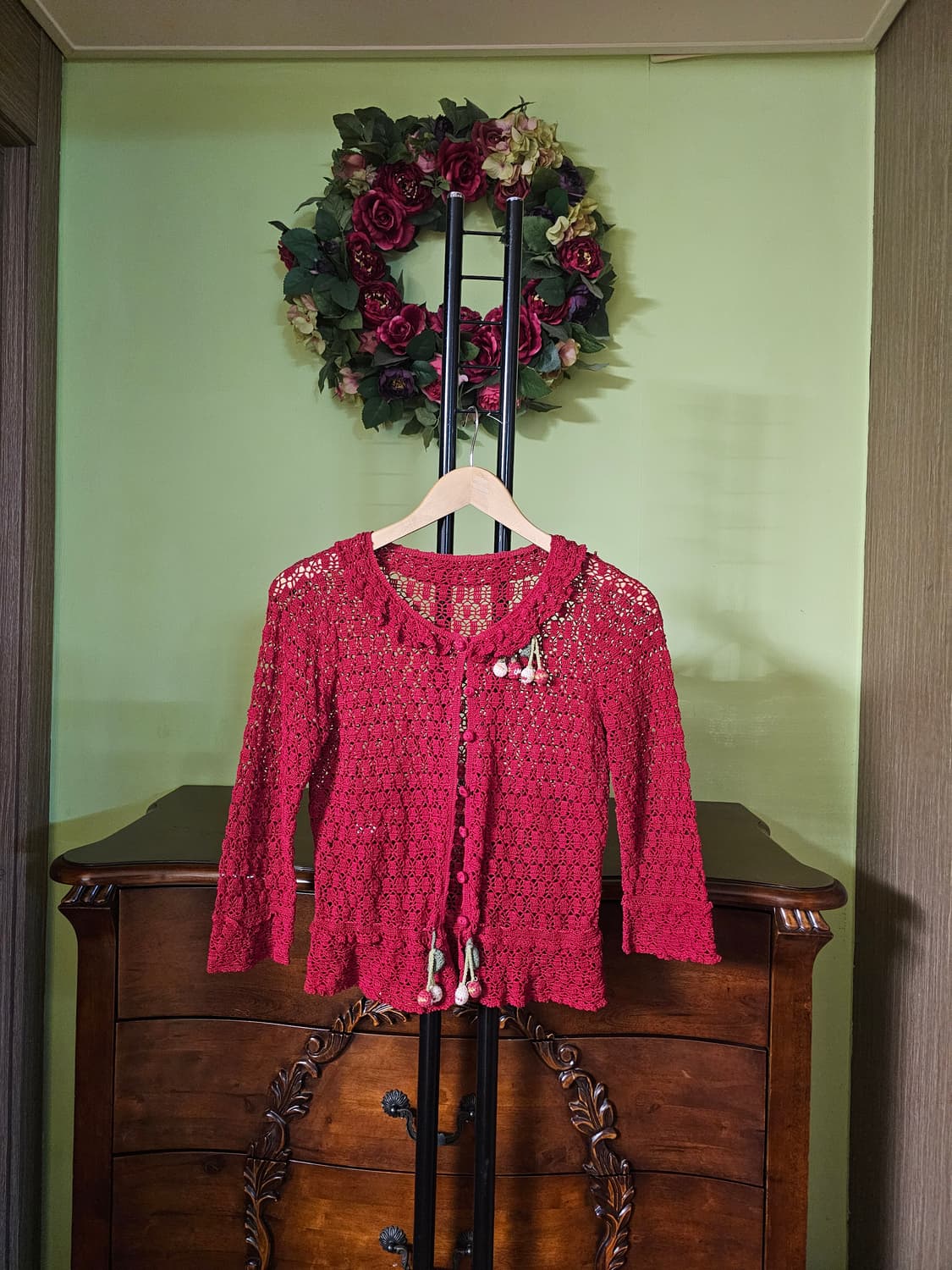 비꼴리끄 손뜨개 가디건  상품이미지1